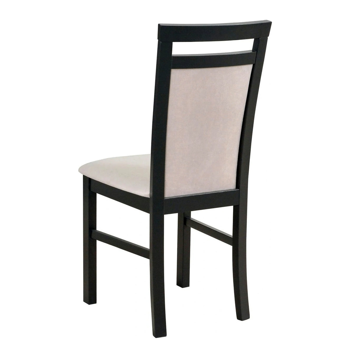Scaun MILANO 5, negru/grej - Paros 2, lemn de fag/stofa catifelata, 43x40x93 cm