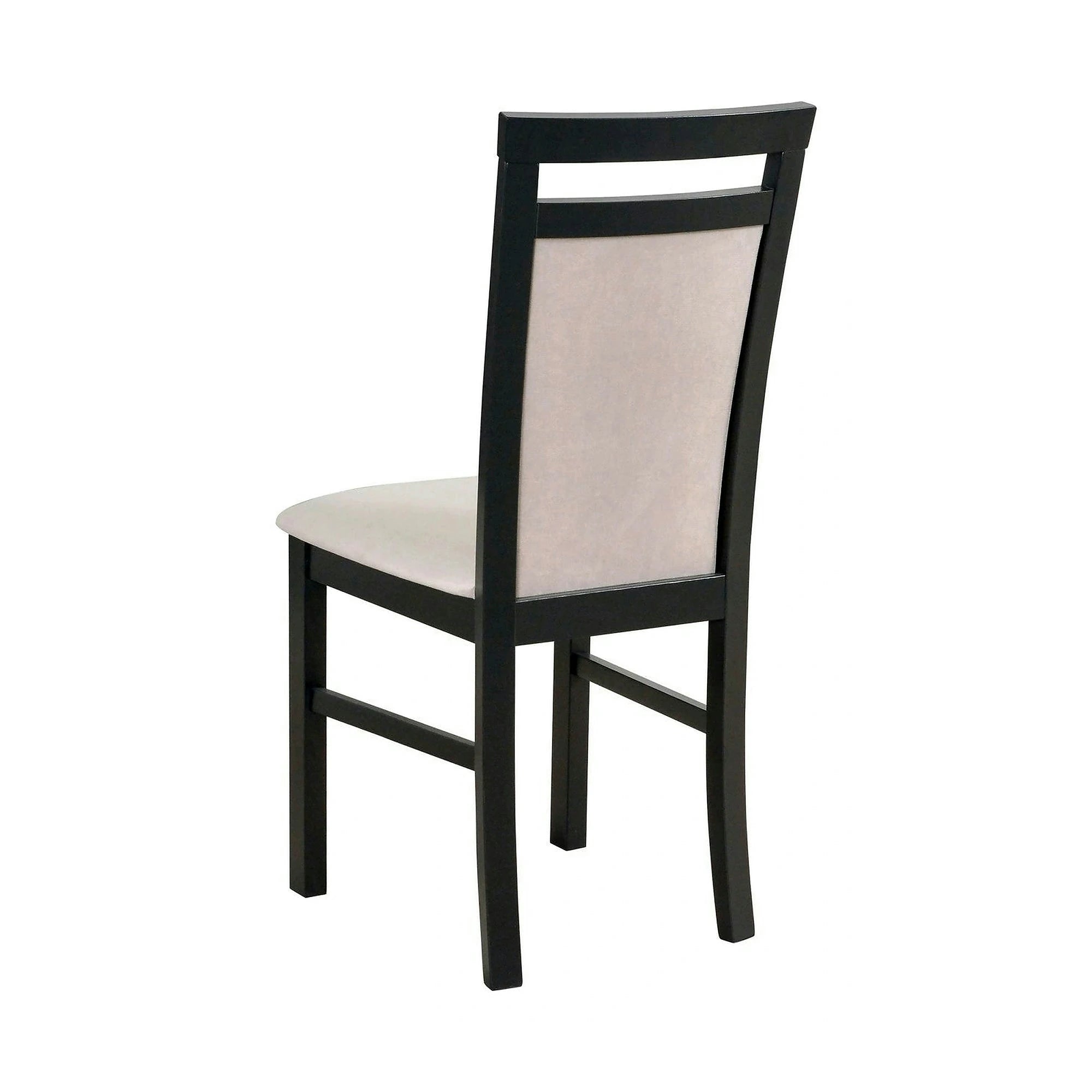 Scaun MILANO 5, negru/grej - Paros 2, lemn de fag/stofa catifelata, 43x40x93 cm