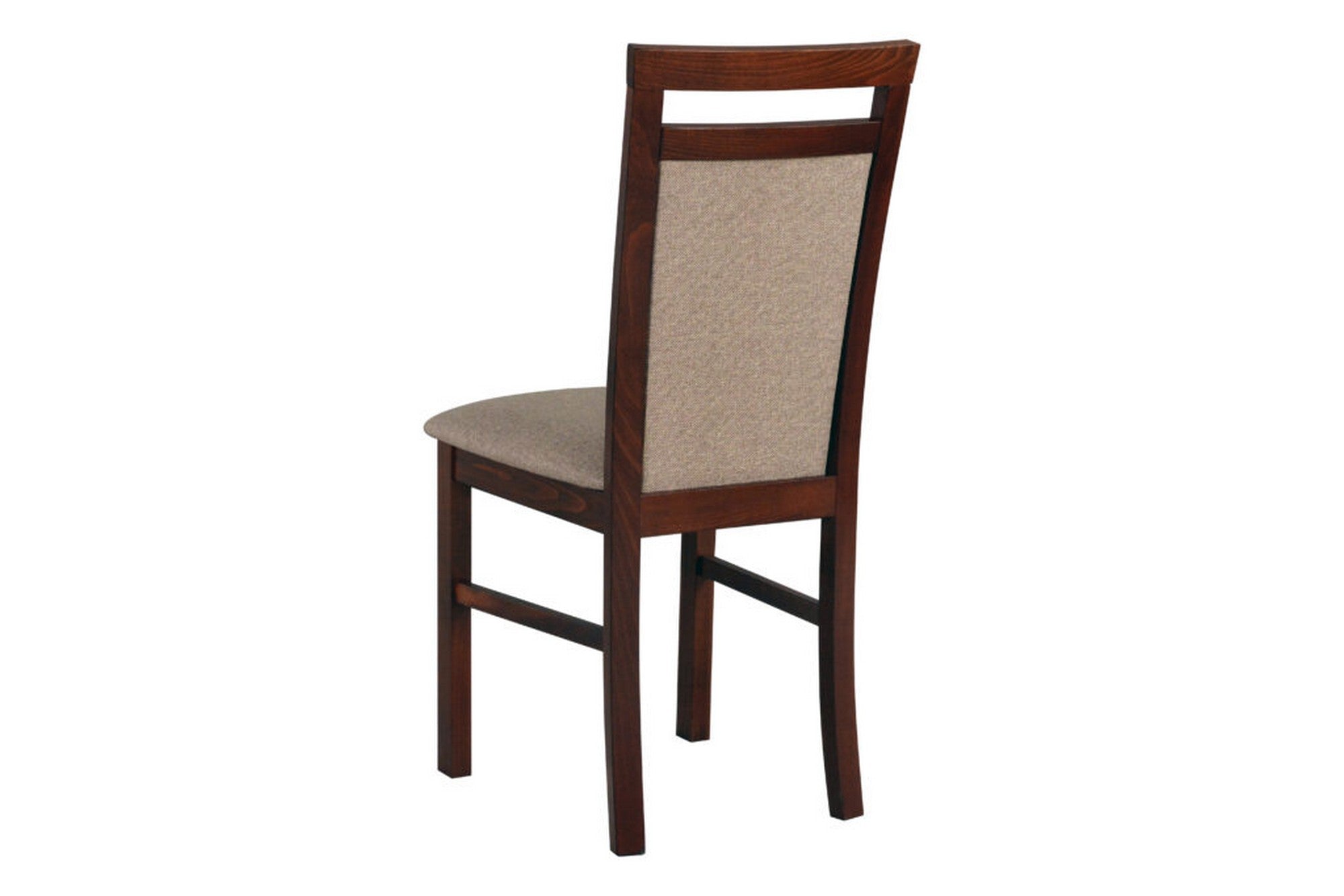 Scaun MILANO 5, nuc/gri - Inari 23, lemn de fag/stofa clasica, 43x40x93 cm