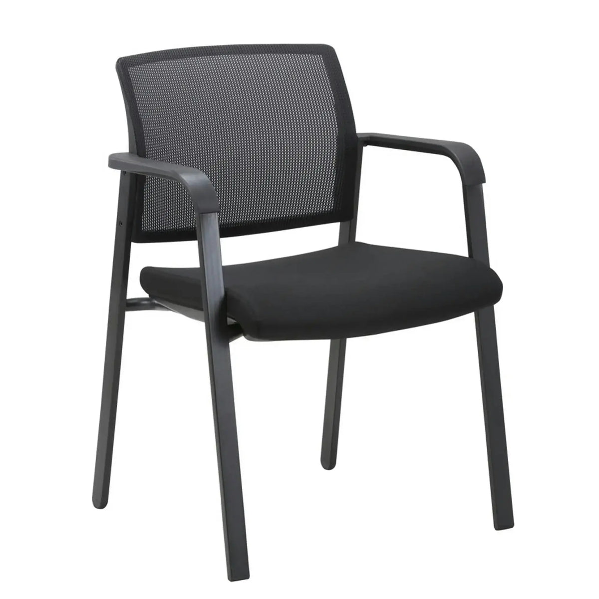 Scaun MIRO, negru, stofa/metal, 57x54x81 cm