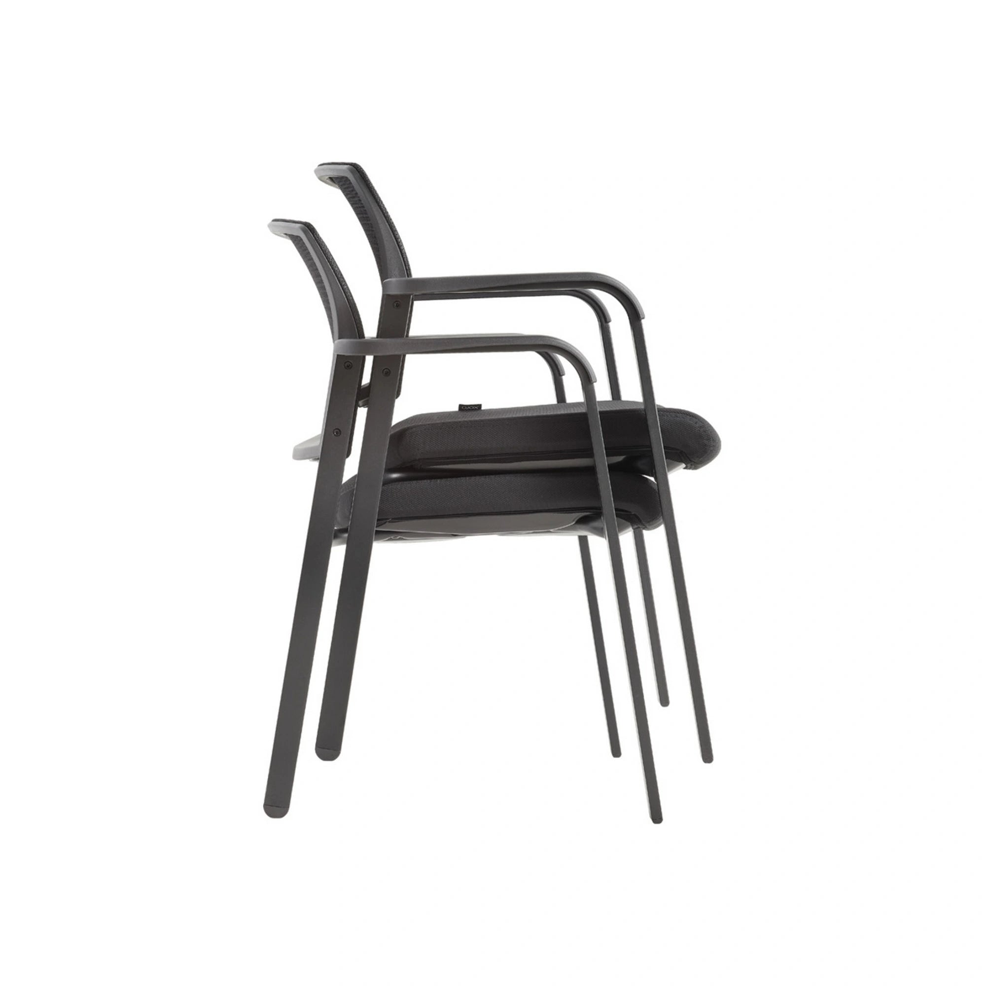 Scaun MIRO, negru, stofa/metal, 57x54x81 cm