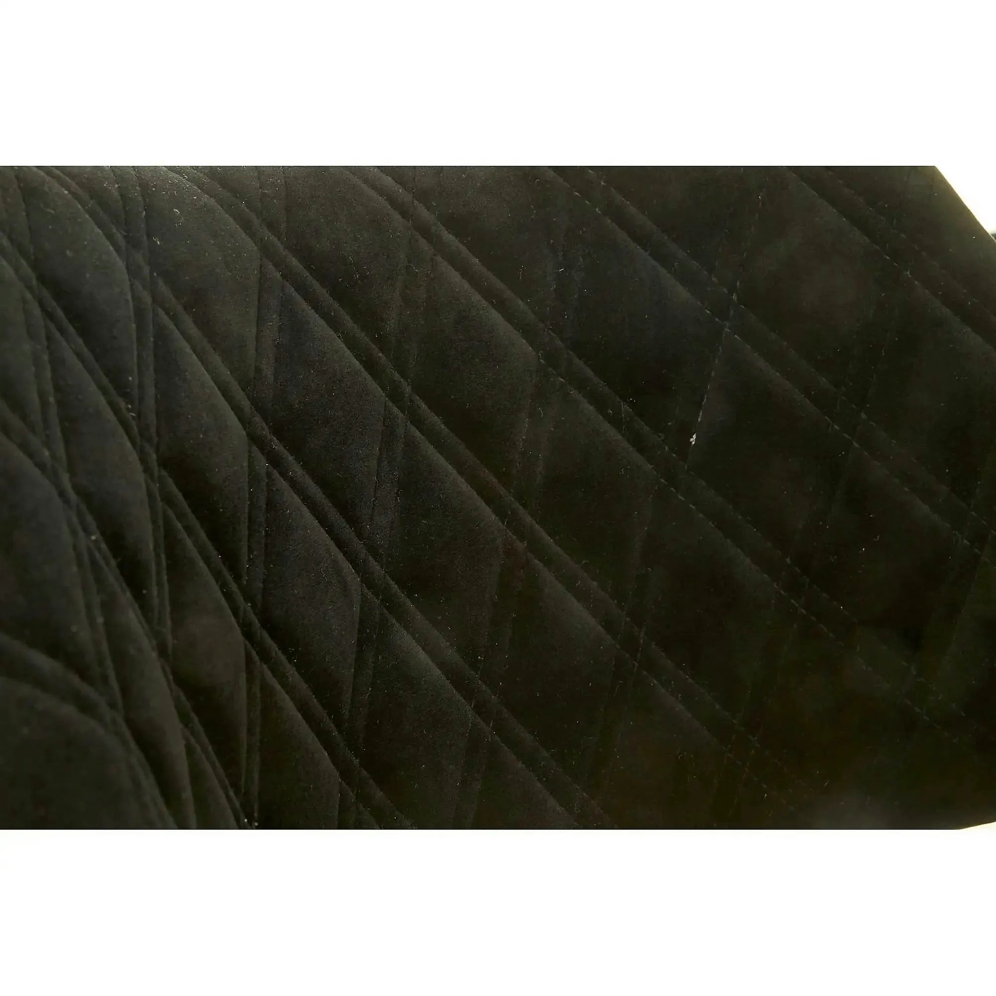 Scaun modern dining K396, negru/nuc, stofa catifelata/placaj, 56x55x77 cm