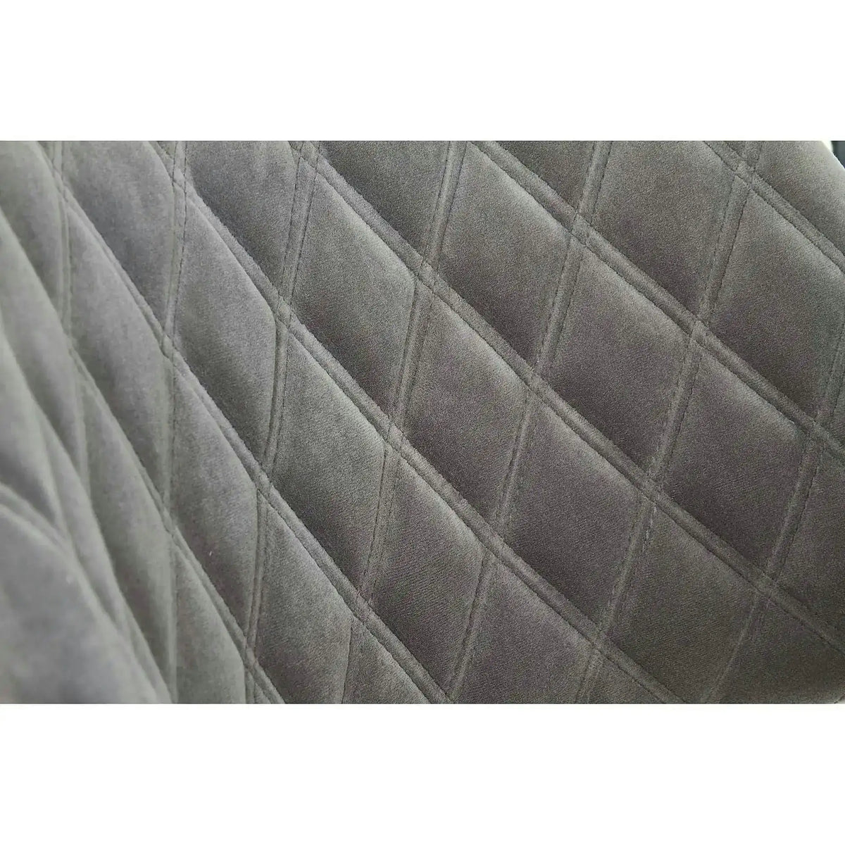 Scaun modern dining K396, stejar/gri, stofa catifelata/placaj, 56x55x77 cm