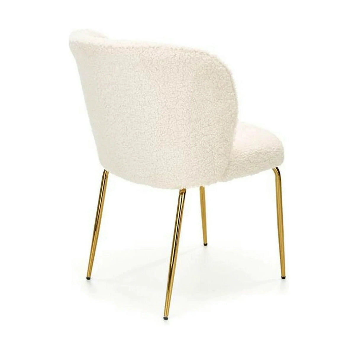Scaun modern dining K474, stofa blana crem, 54x64x80 cm