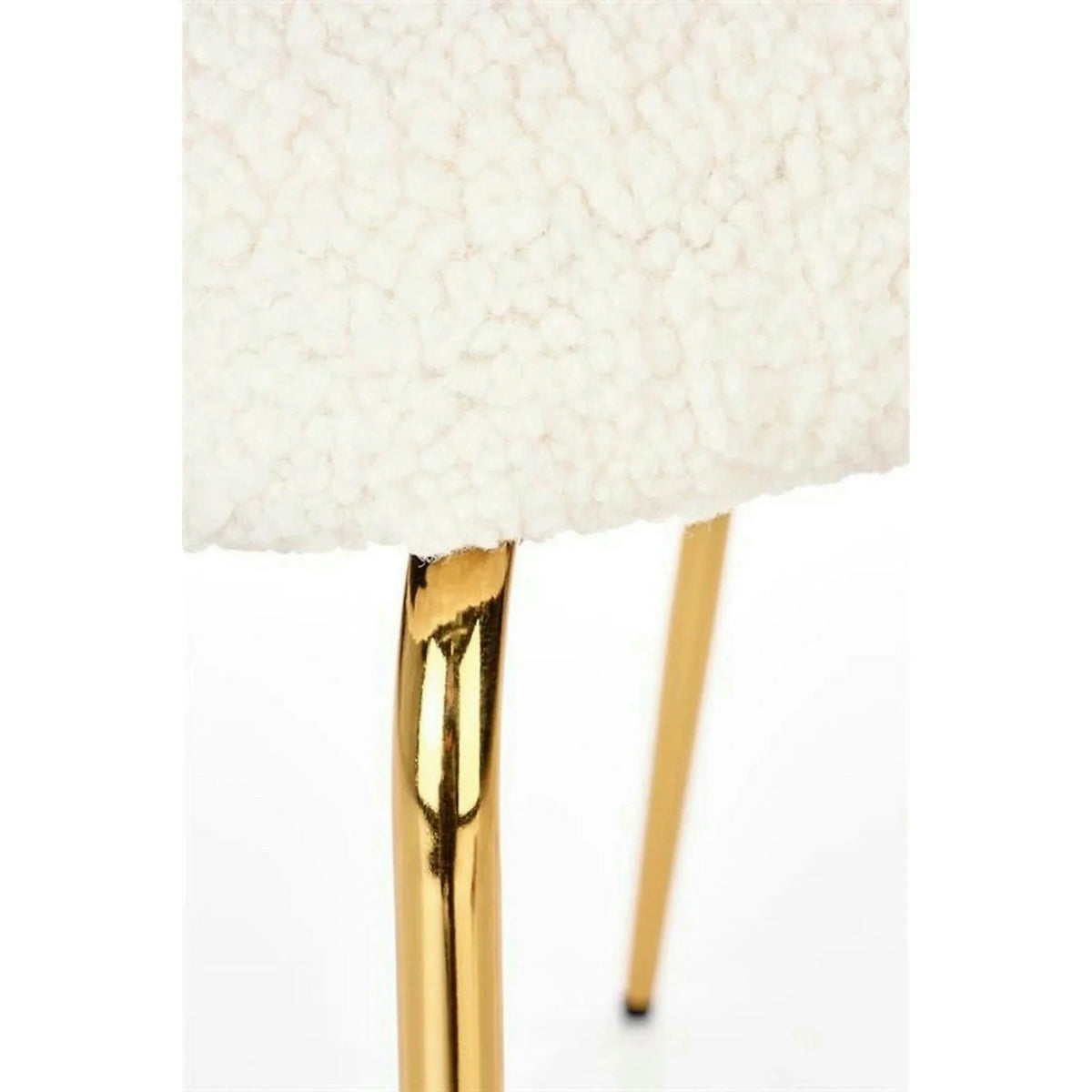 Scaun modern dining K474, stofa blana crem, 54x64x80 cm