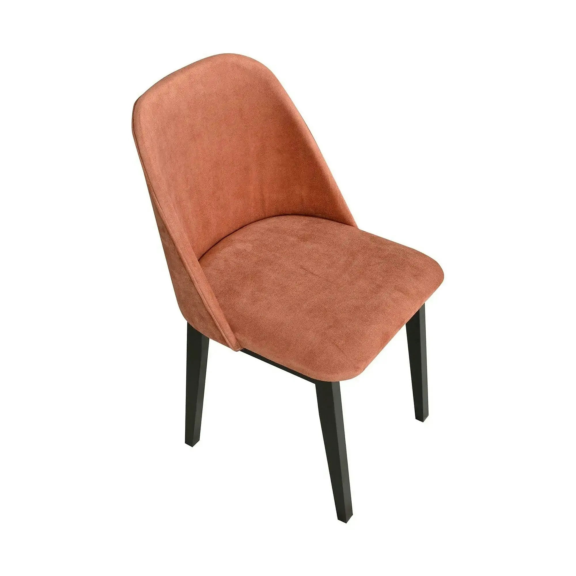 Scaun MONTI 1, negru/caramiziu - Zetta 295, lemn de fag/stofa catifelata, 48x46x83 cm