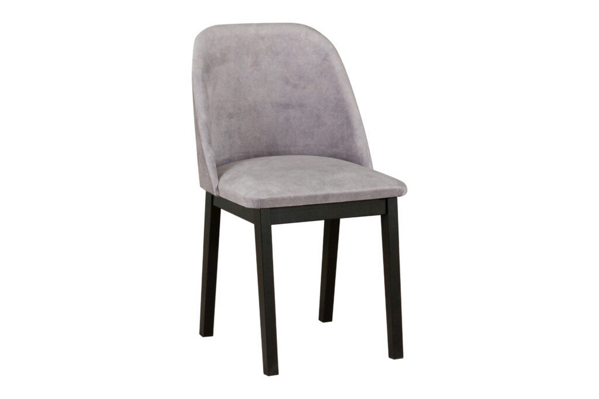 Scaun MONTI 1, negru/gri - Zetta 302, lemn de fag/stofa catifelata, 48x46x83 cm