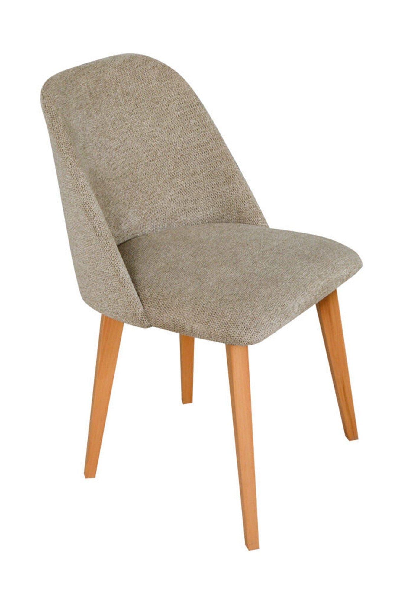 Scaun MONTI 3, fag/bej - Aragon 20, lemn de fag/stofa clasica, 48x46x83 cm