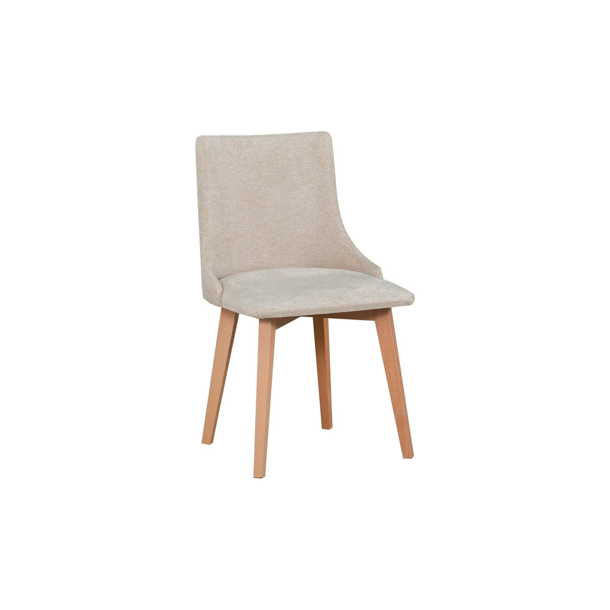 Scaun MONTI 5, fag/bej - Aragon 03, lemn de fag/stofa, 48x46x83 cm