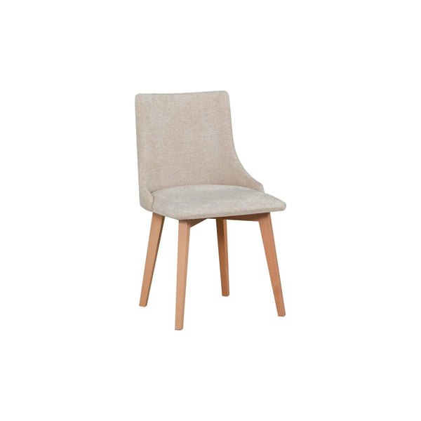 Scaun MONTI 5, fag/bej - Aragon 03, lemn de fag/stofa, 48x46x83 cm