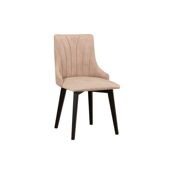 Scaun MONTI 5, negru/bej - Zetta 291, lemn de fag/stofa catifelata, 48x46x83 cm