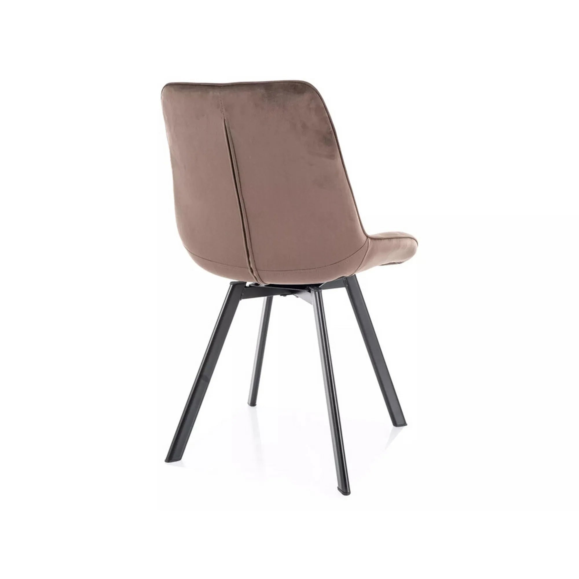 Scaun MONTI, cappuccino - Bluvel 38, stofa catifelata/metal, 51x60x88 cm