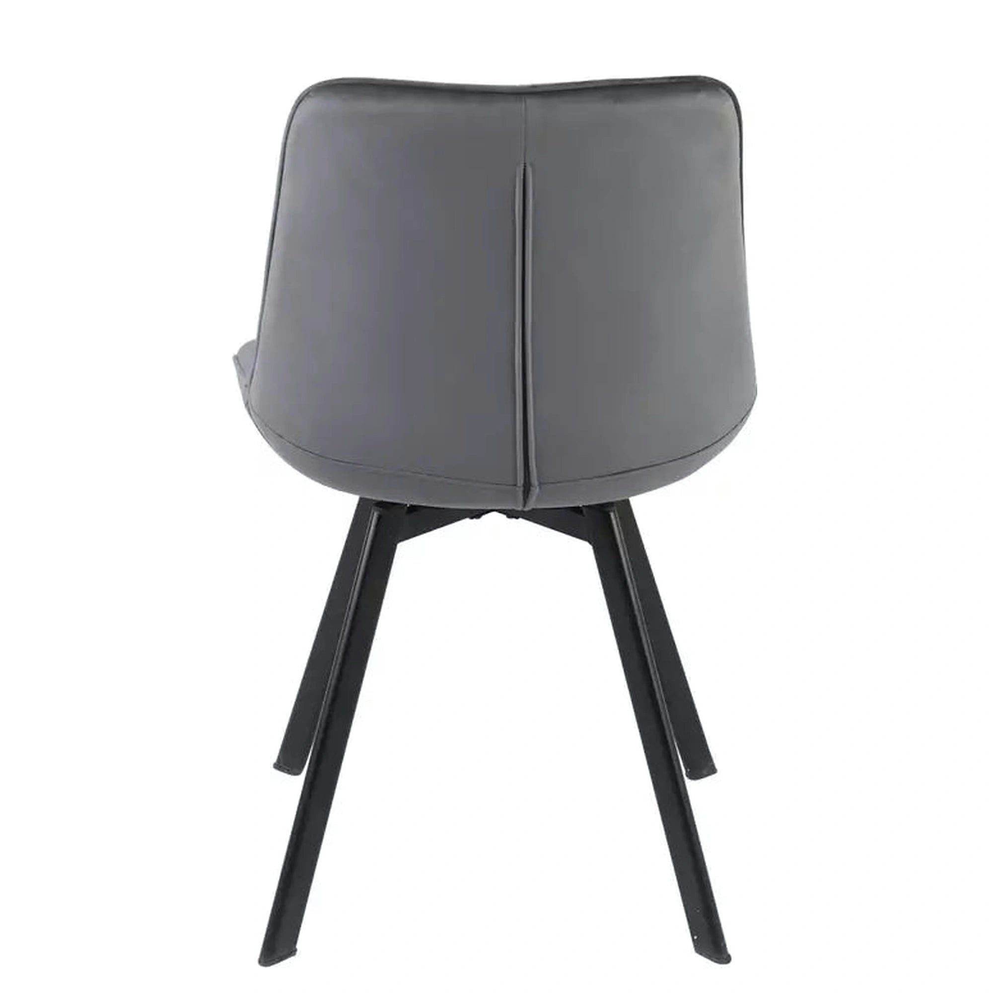 Scaun MONTI, gri - Bluvel 14, stofa catifelata/metal, 51x60x88 cm