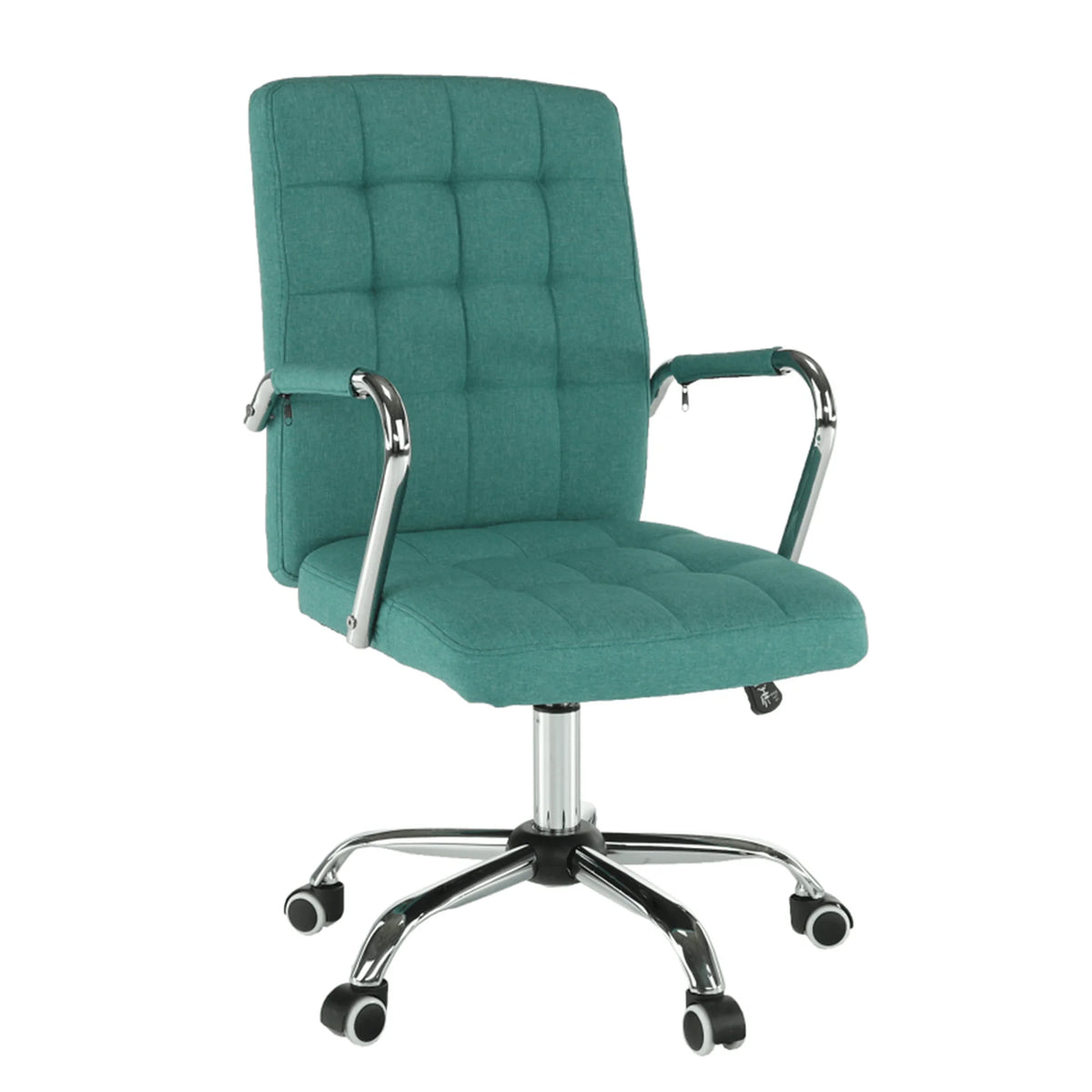 Scaun MORGEN, verde/crom, stofa clasica/metal, 51x64x93/103 cm