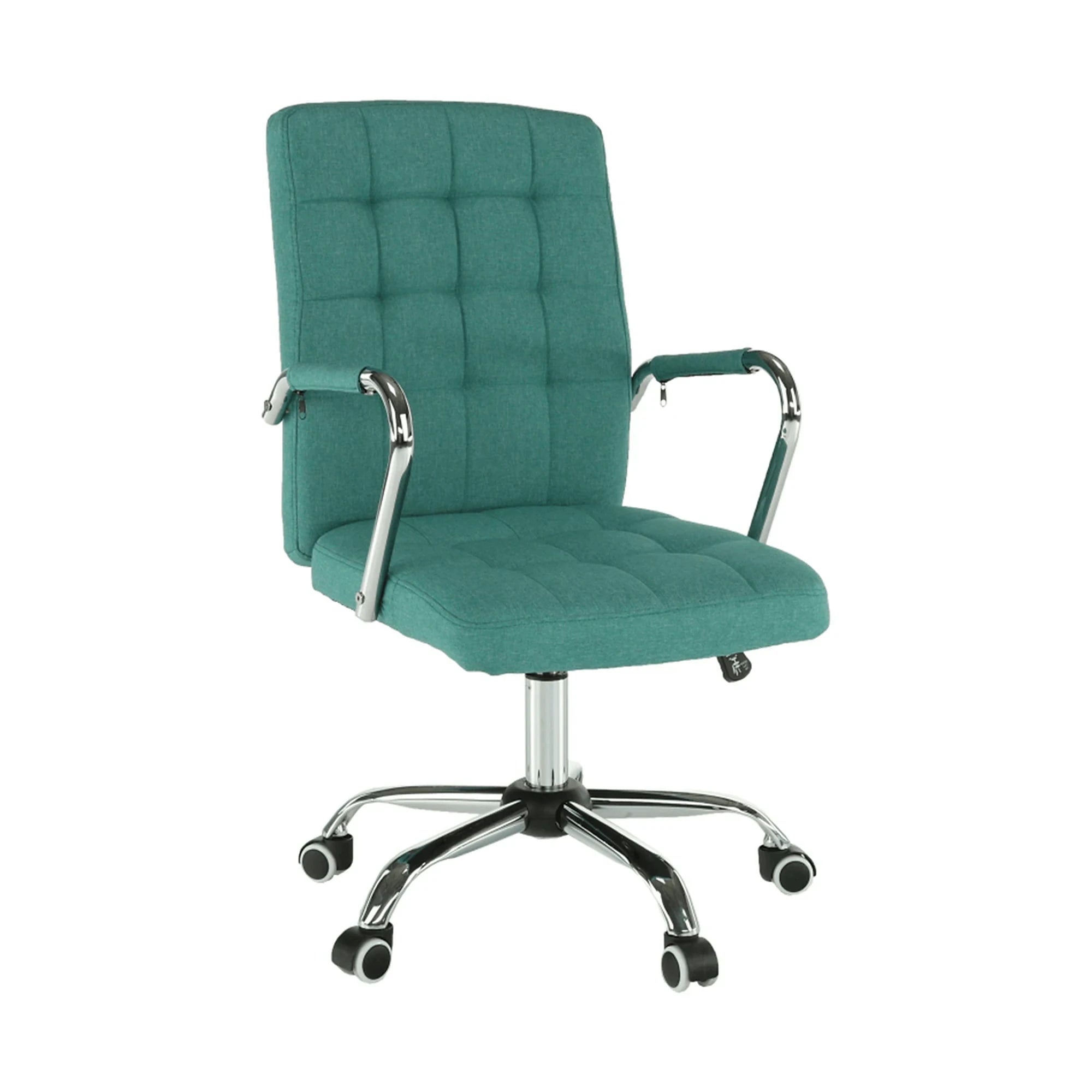 Scaun MORGEN, verde/crom, stofa clasica/metal, 51x64x93/103 cm