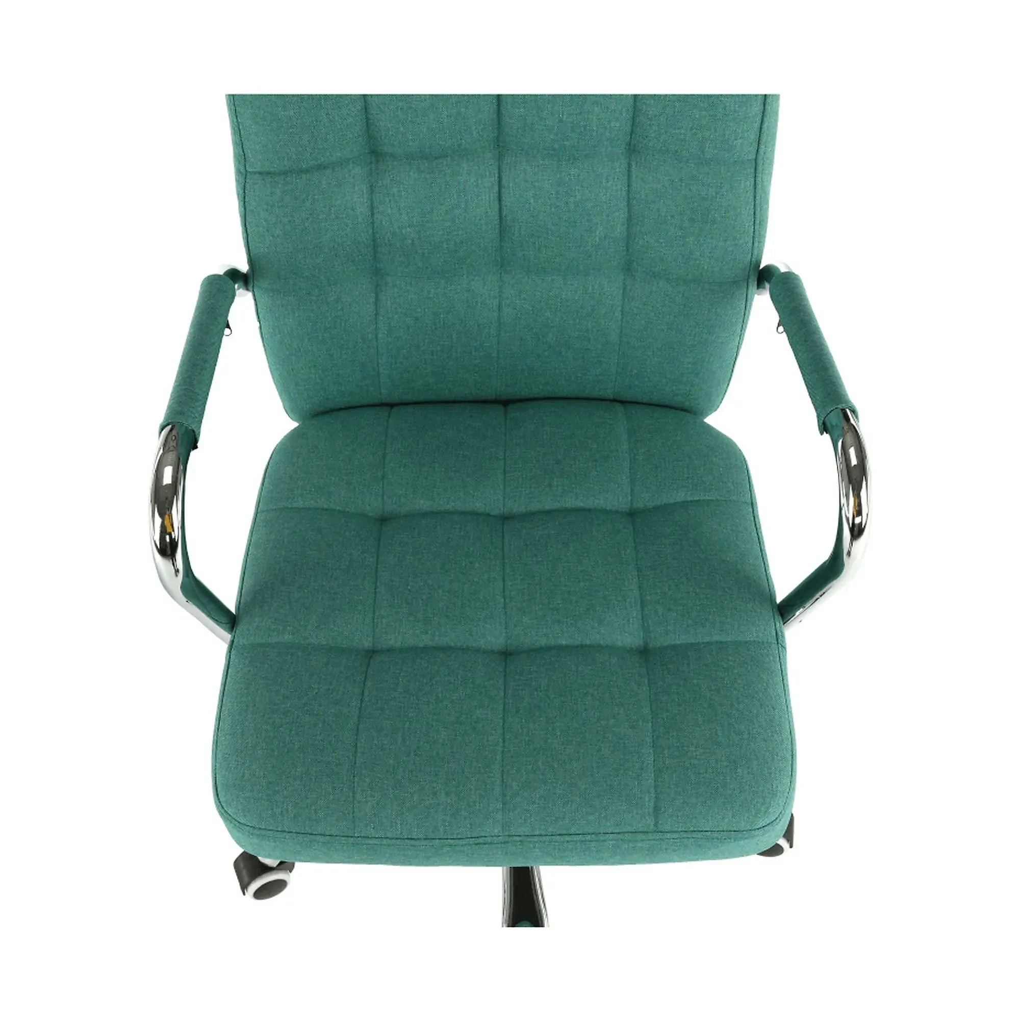 Scaun MORGEN, verde/crom, stofa clasica/metal, 51x64x93/103 cm