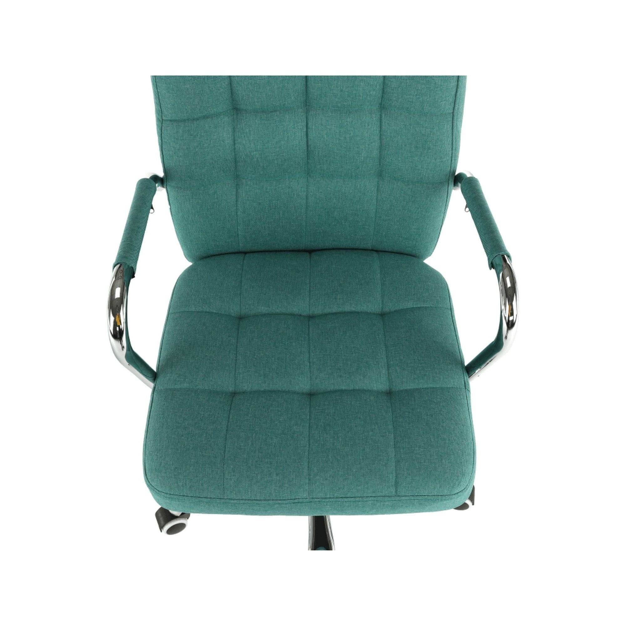 Scaun MORGEN, verde/crom, stofa clasica/metal, 51x64x93/103 cm