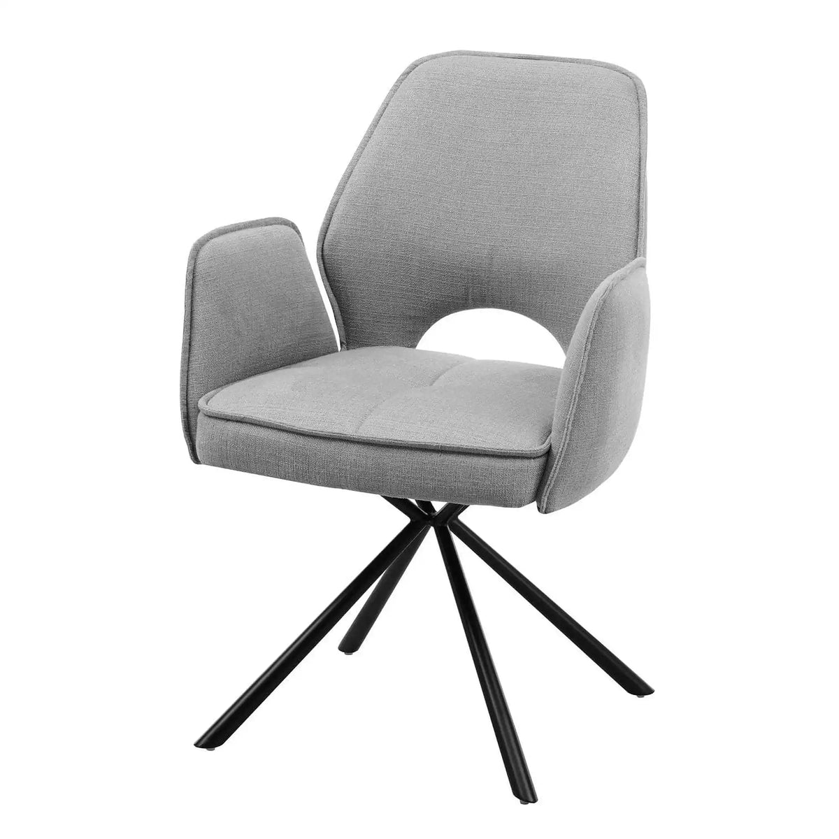 Scaun NELE structura metalica, gri, 61x61x48/86