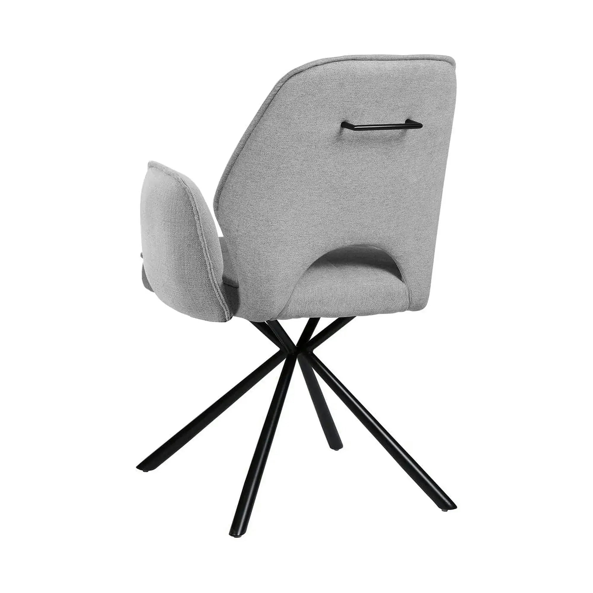 Scaun NELE structura metalica, gri, 61x61x48/86