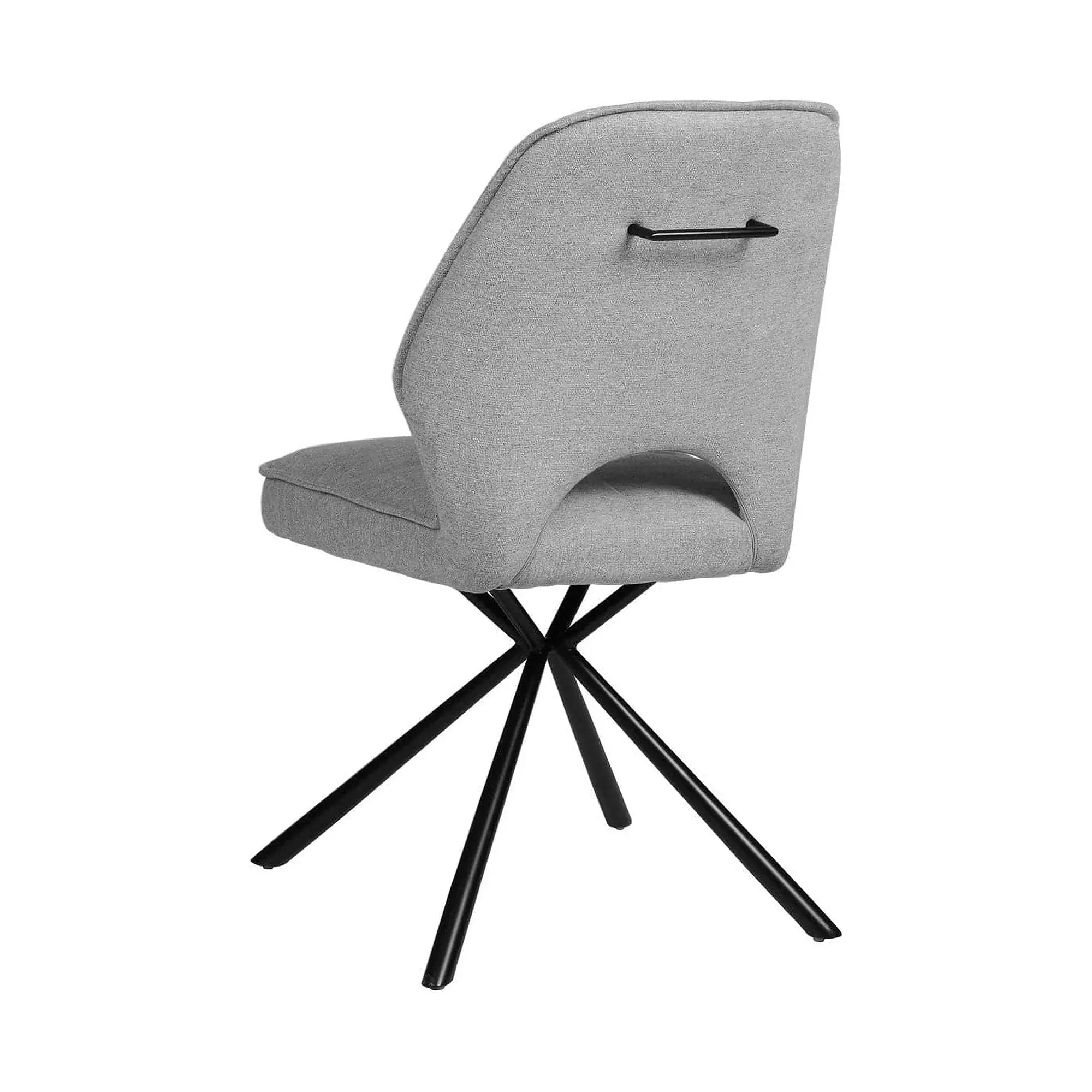 Scaun NELE structura metalica, gri, 61x61x48/86