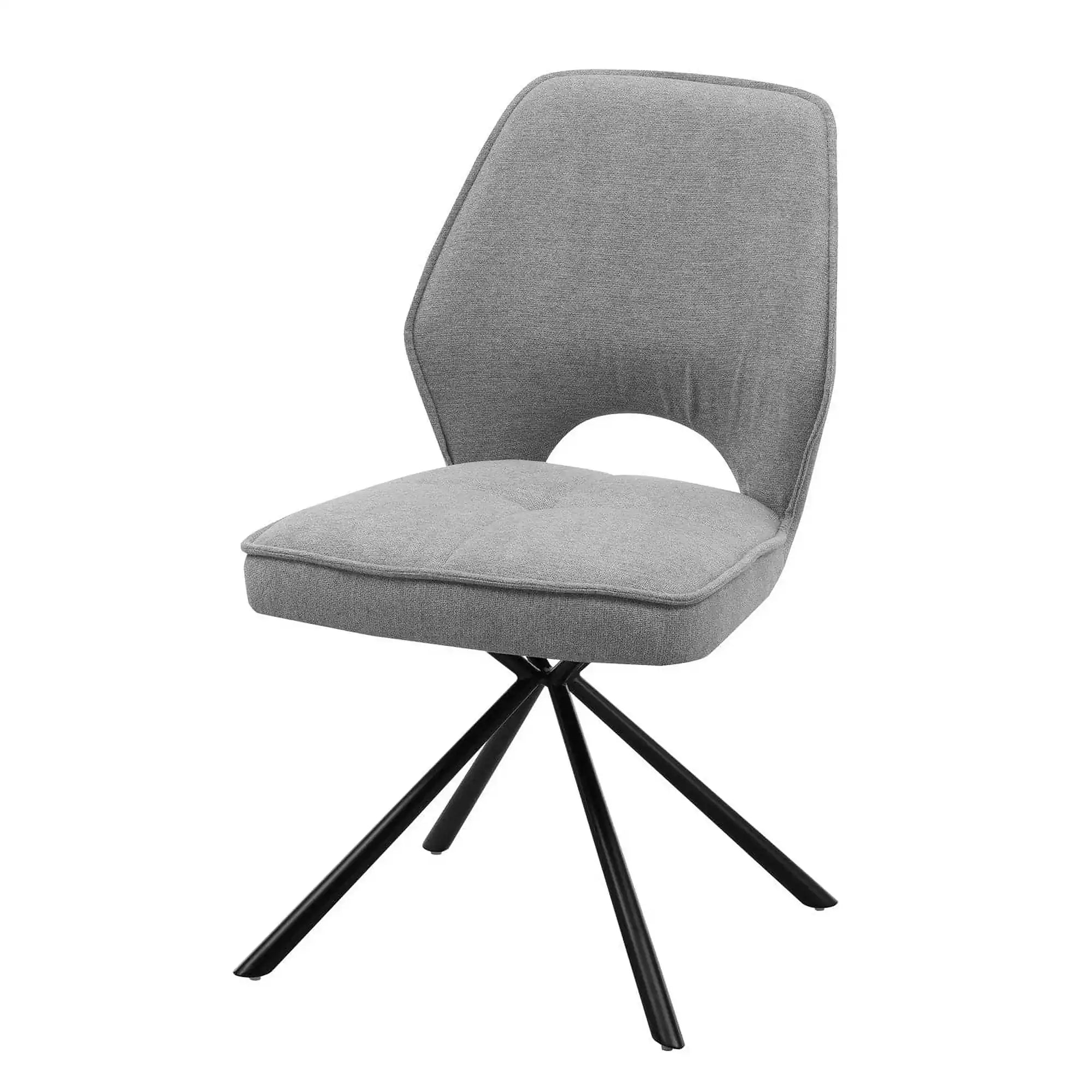 Scaun NELE structura metalica, gri, 61x61x48/86