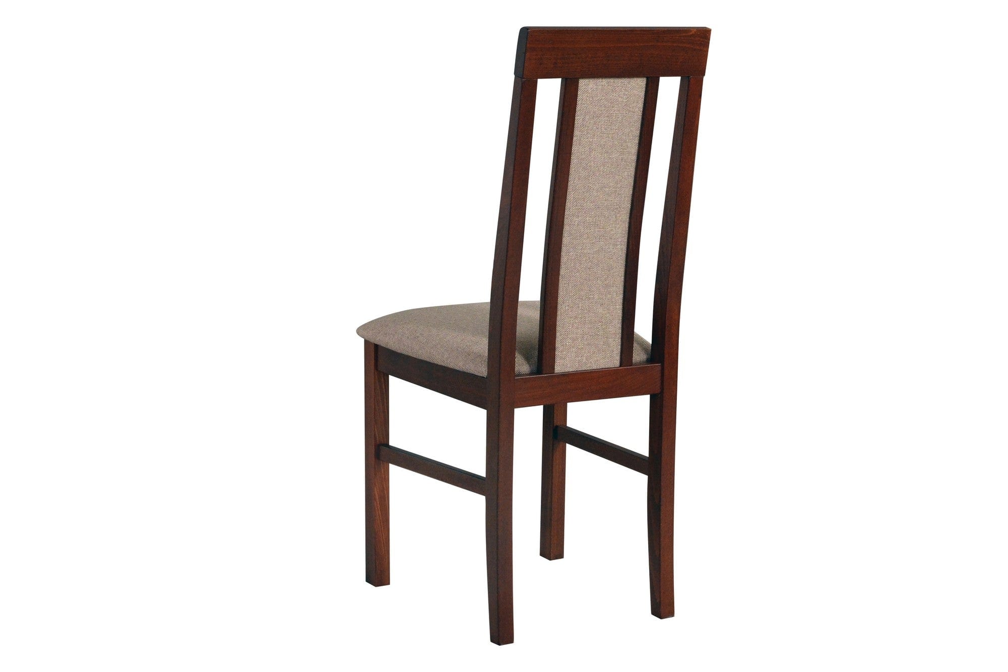 Scaun NILO 2, nuc/gri - Inari 23, lemn de fag/stofa clasica, 43x40x96 cm
