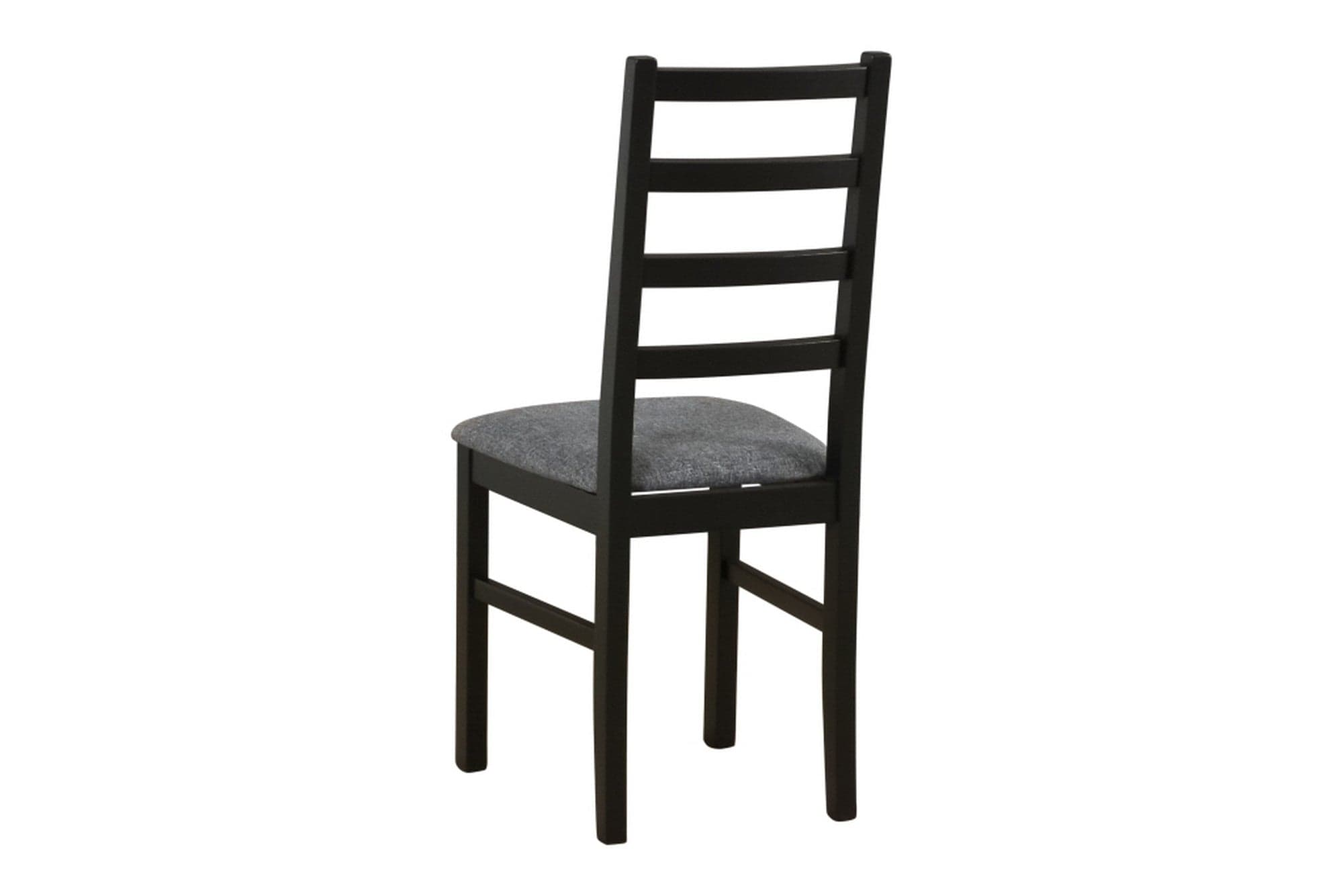 Scaun NILO 8, negru/gri inchis - Hygge 96, lemn de fag/stofa clasica, 43x40x94 cm