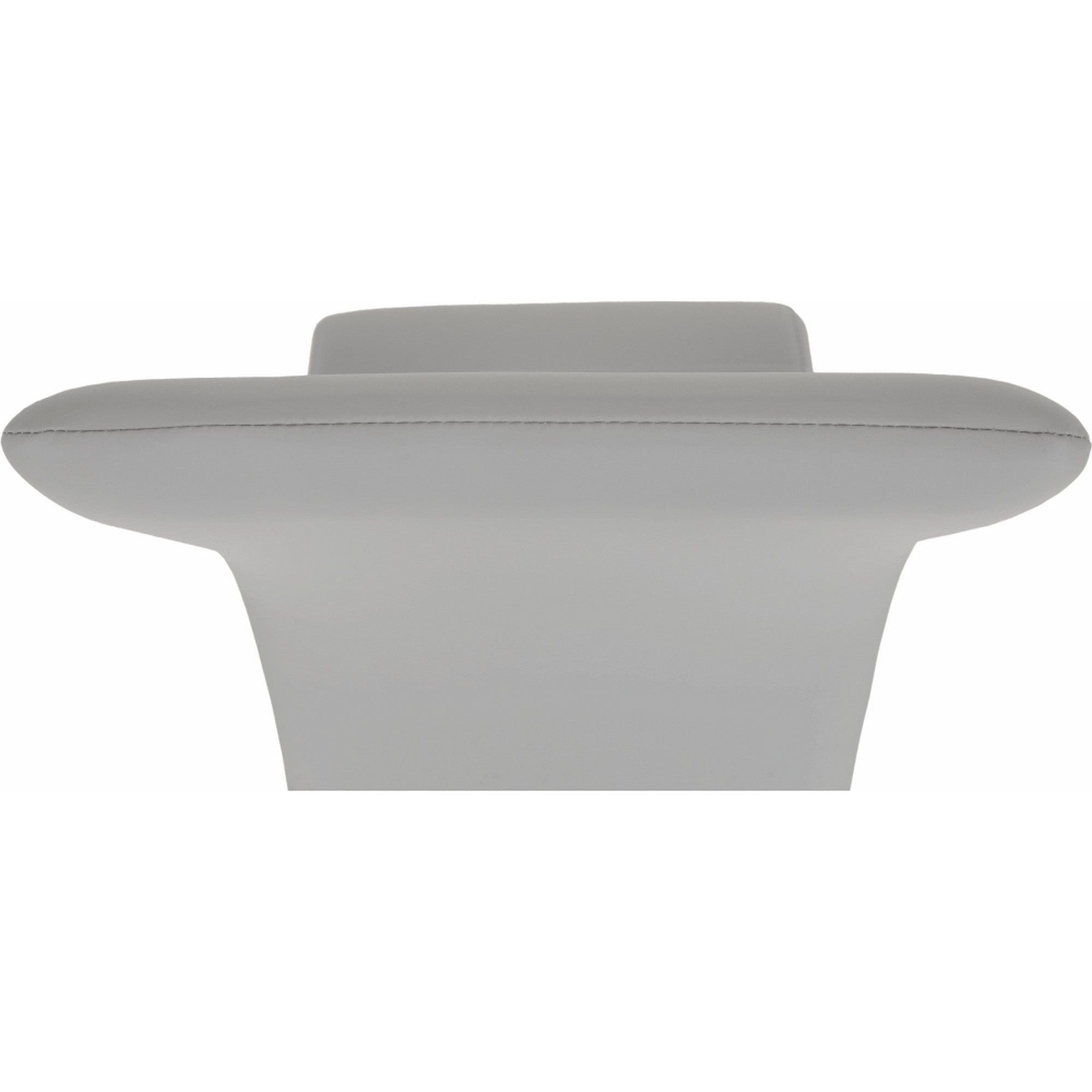 Scaun NOBATA, gri deschis, piele ecologica/metal, 42x56x99 cm