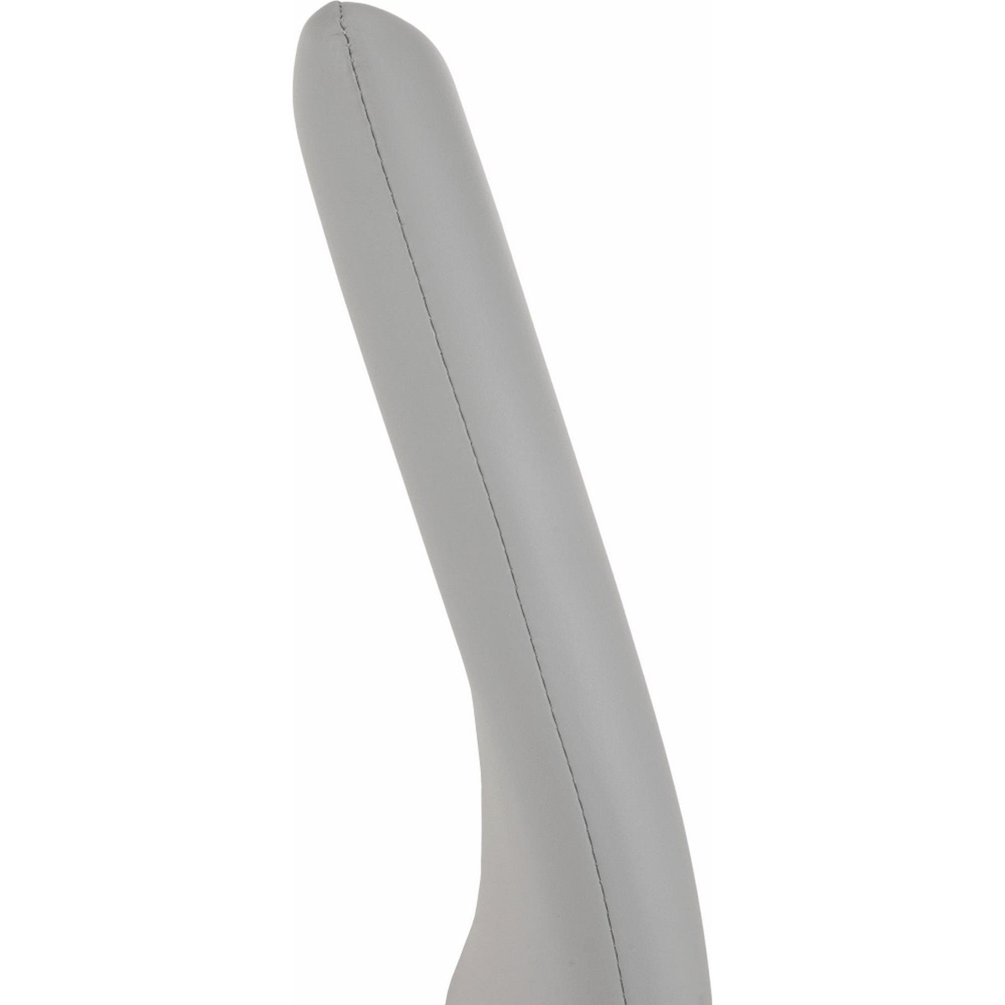 Scaun NOBATA, gri deschis, piele ecologica/metal, 42x56x99 cm