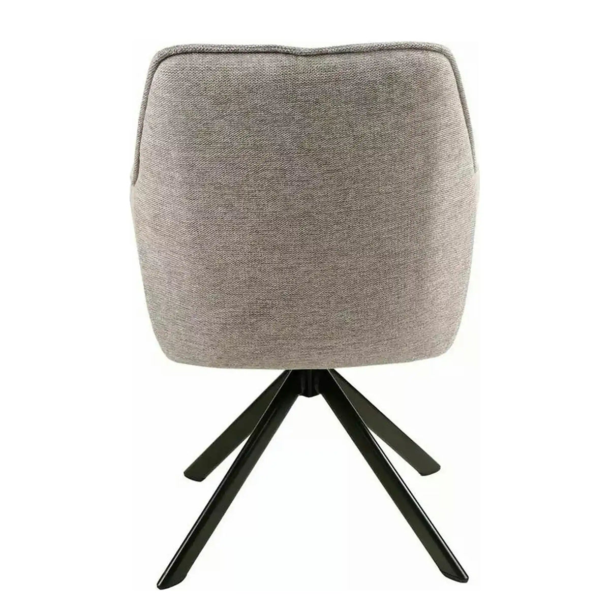 Scaun NOTTI, gri/negru, stofa clasica/metal, 55x45x83 cm
