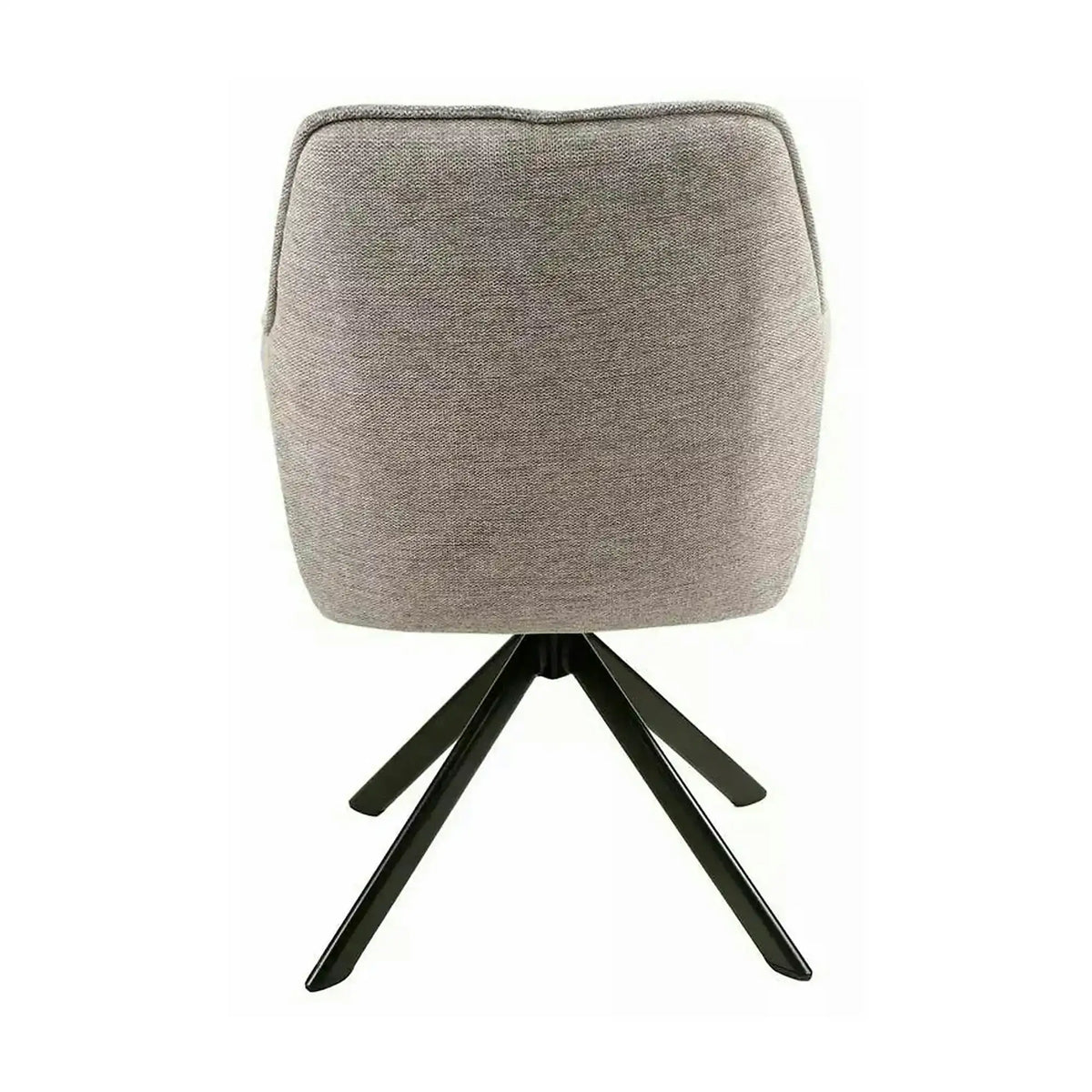 Scaun NOTTI, gri/negru, stofa clasica/metal, 55x45x83 cm