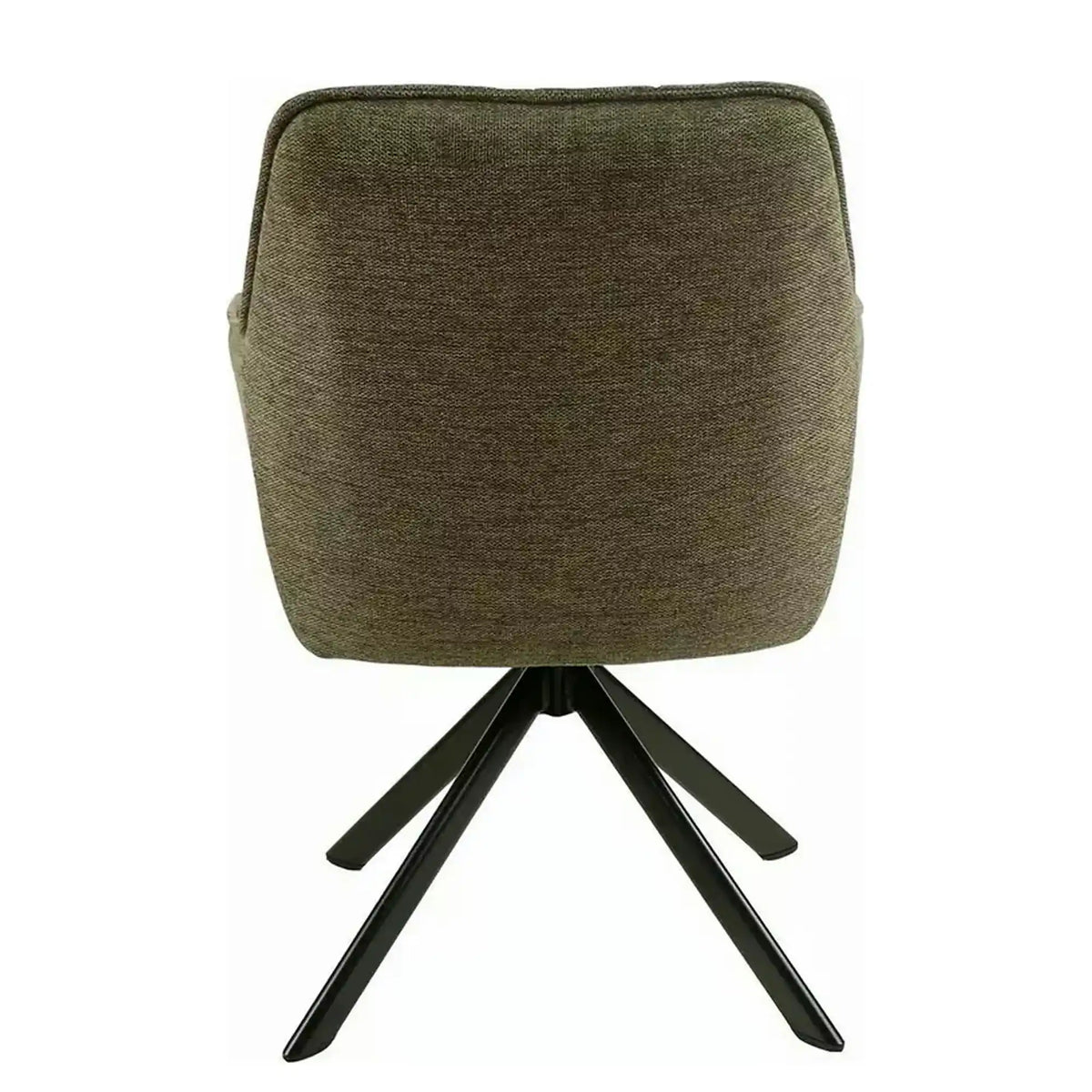Scaun NOTTI, verde maslin/negru, stofa clasica/metal, 55x45x83 cm