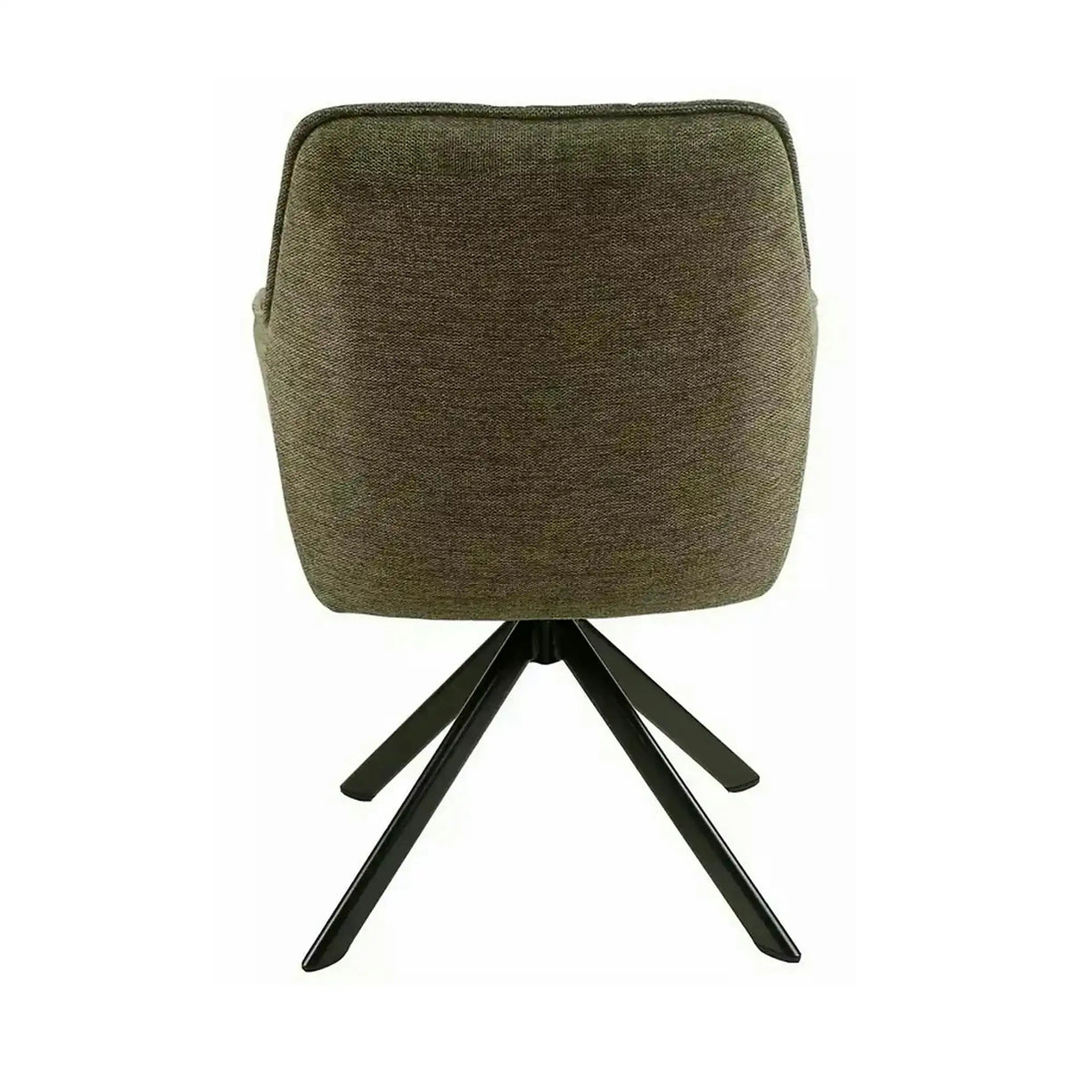 Scaun NOTTI, verde maslin/negru, stofa clasica/metal, 55x45x83 cm