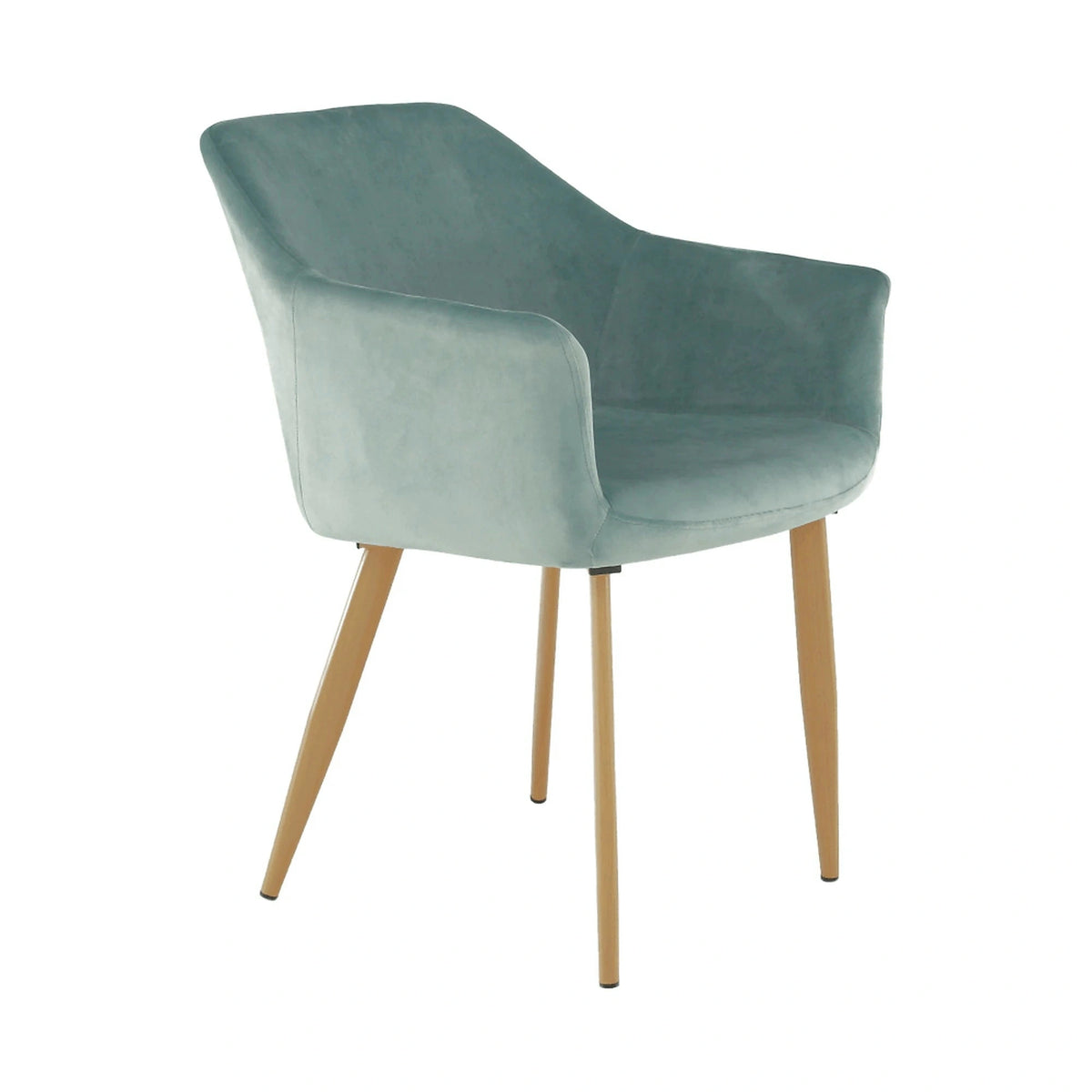 Scaun ODOVEL, menta/fag, tesatura/metal, 56x63x82 cm
