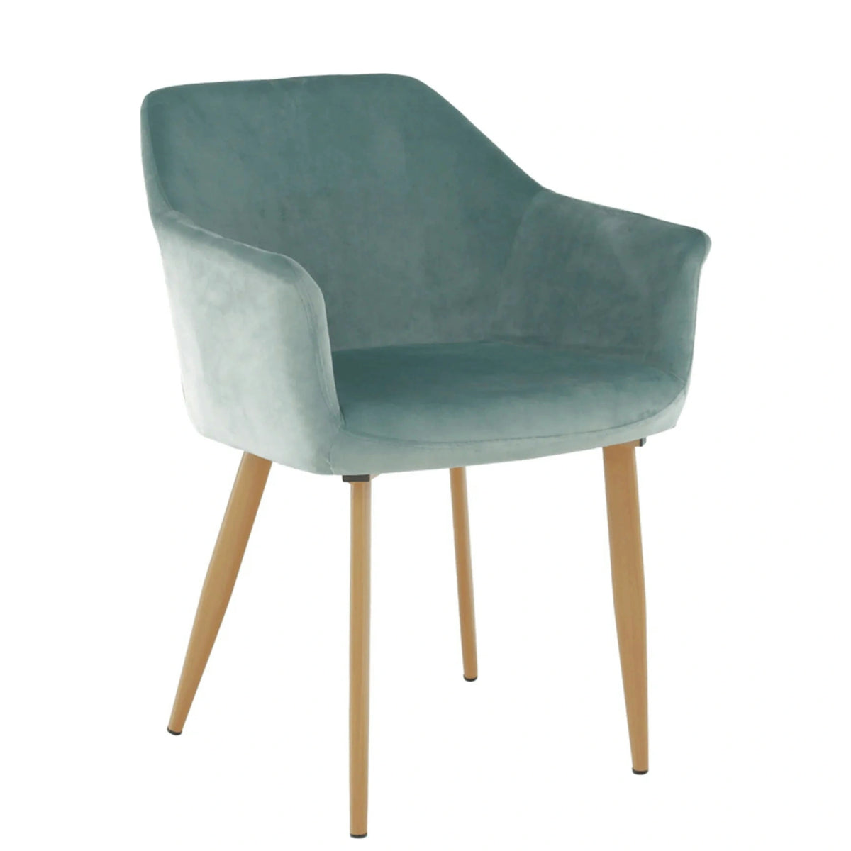 Scaun ODOVEL, menta/fag, tesatura/metal, 56x63x82 cm