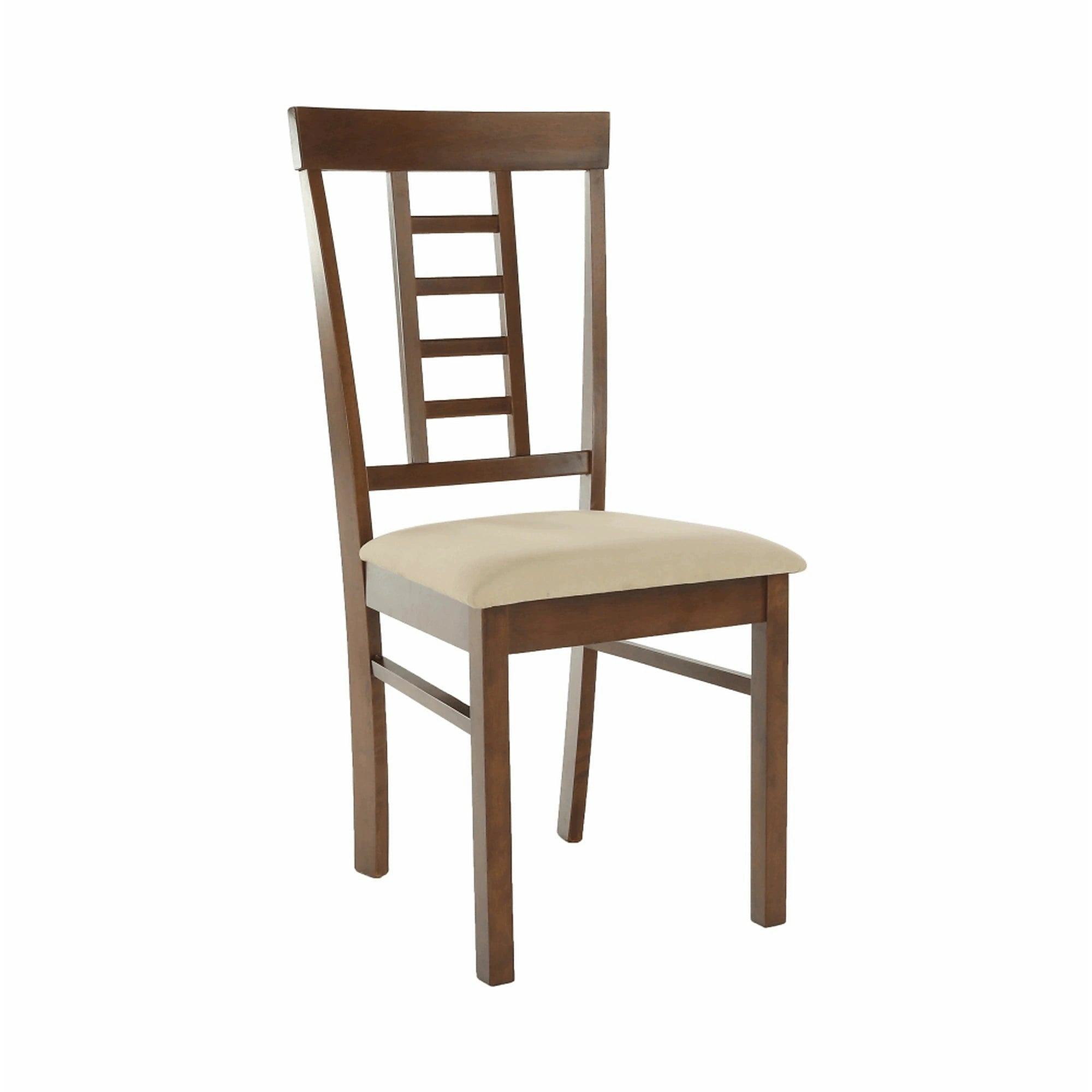 Scaun OLEG NEW, bej/nuc, tesatura/lemn, 45x48x95 cm