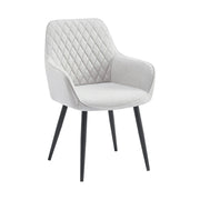 Scaun OSKOR, stofa clasica gri deschis - Nea 03, 56x59x84 cm