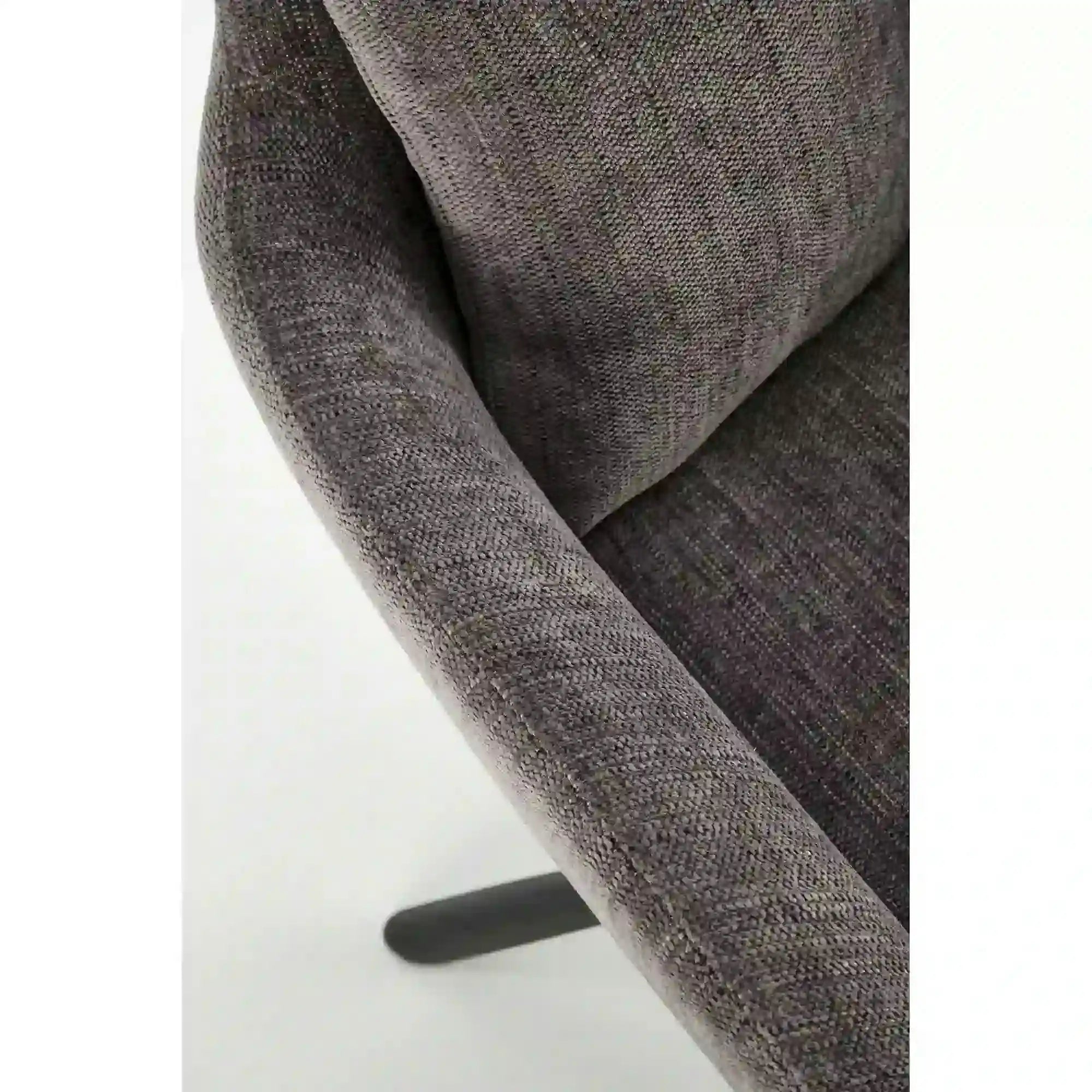 Scaun pentru living K495, gri/negru, stofa clasica/metal, rotativ, 60x65x87 cm