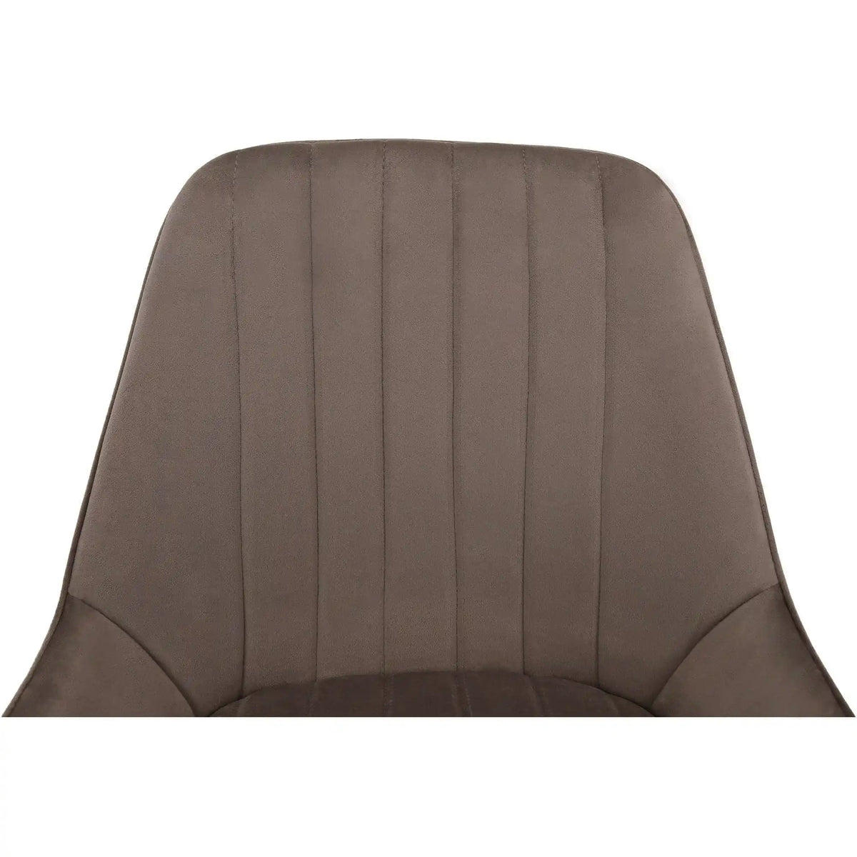 Scaun PERLIA, grej/auriu, metal/stofa catifelata, 56x62x89 cm