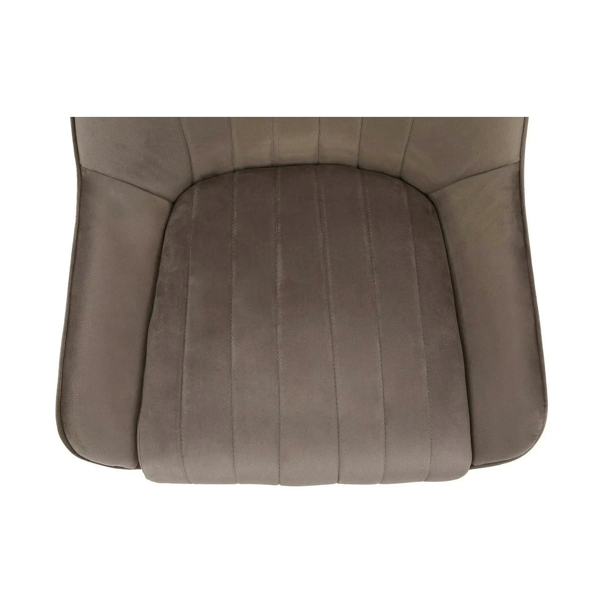 Scaun PERLIA, grej/auriu, metal/stofa catifelata, 56x62x89 cm