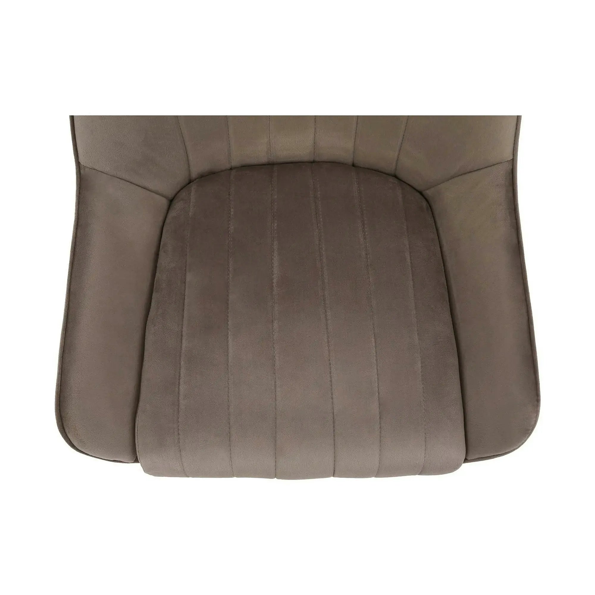 Scaun PERLIA, grej/auriu, metal/stofa catifelata, 56x62x89 cm