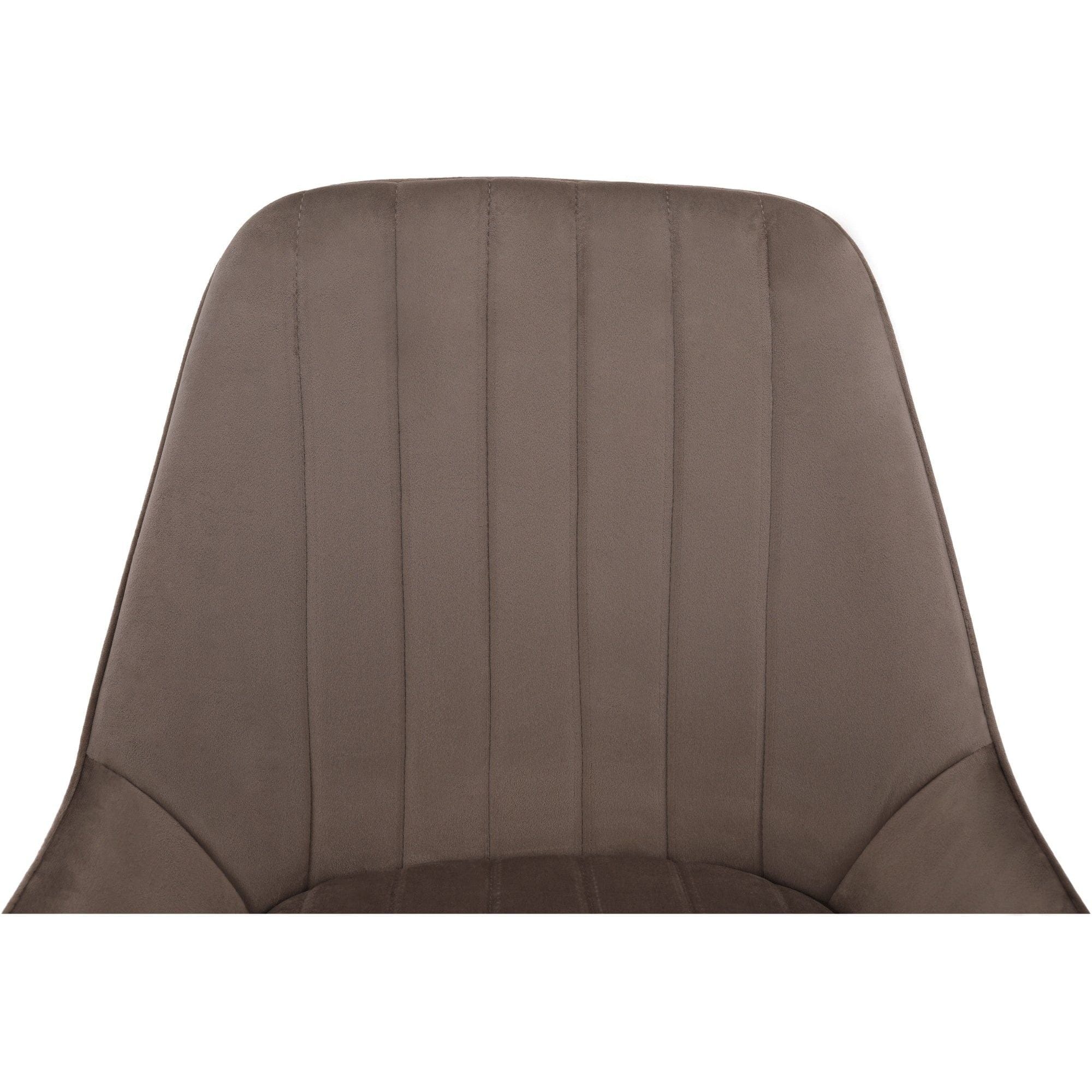 Scaun PERLIA, grej/auriu, metal/stofa catifelata, 56x62x89 cm