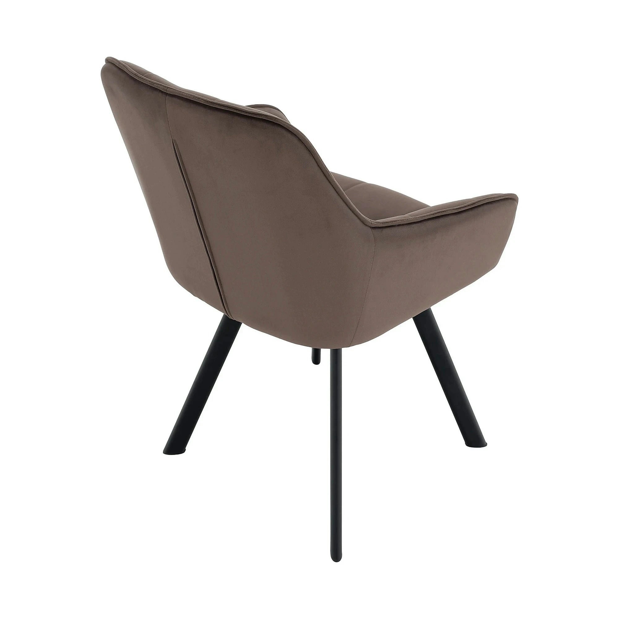 Scaun PETIN, stofa catifelata gri - Bluvel 38, 59x62x85 cm