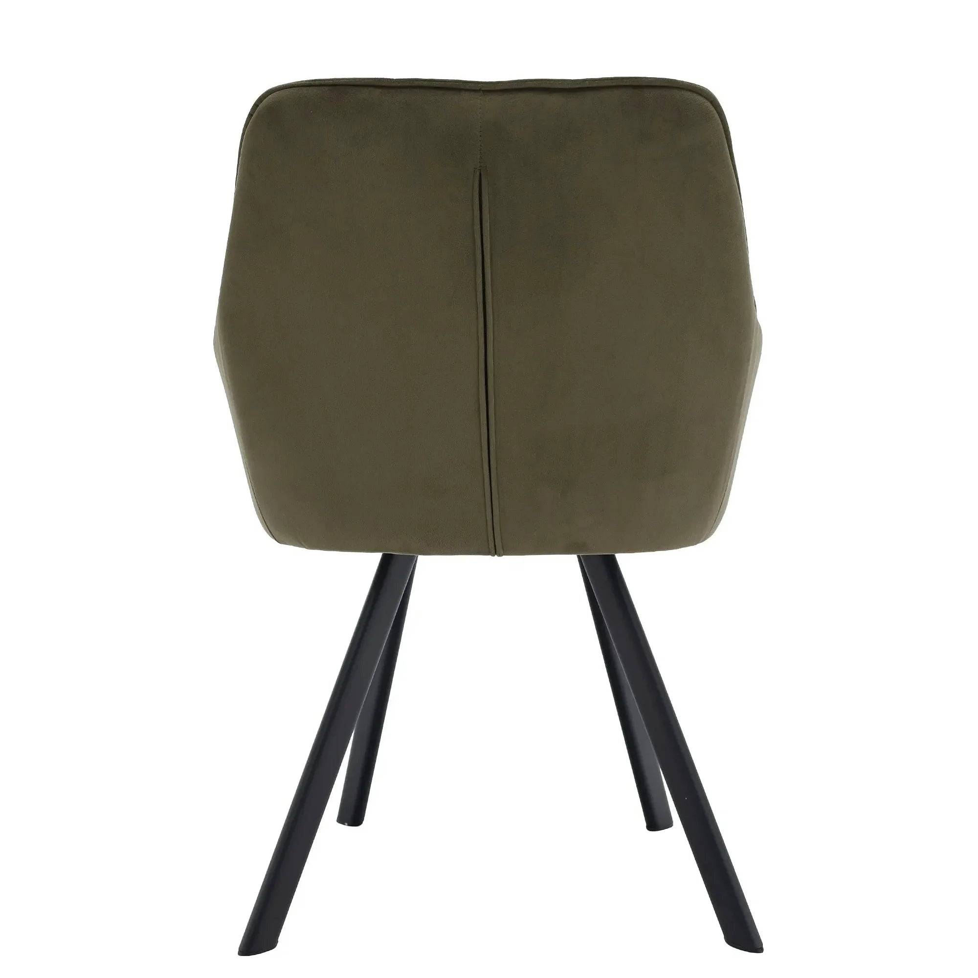 Scaun PETIN, stofa catifelata verde - Bluvel 77, 59x62x85 cm