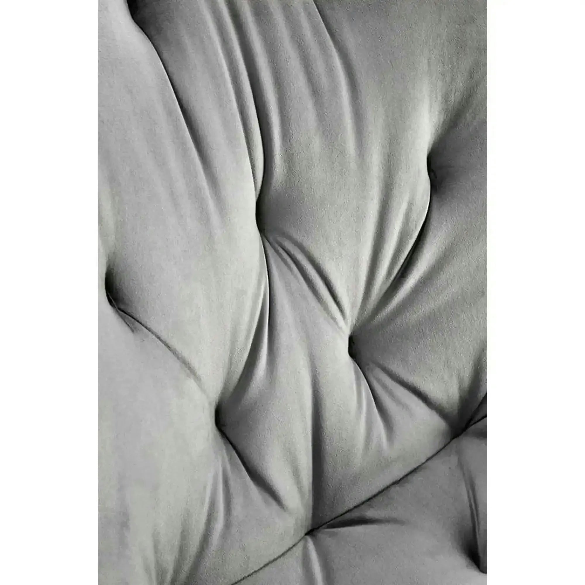 Scaun pivotant K519, gri, stofa catifelata/metal, 54x63x86 cm