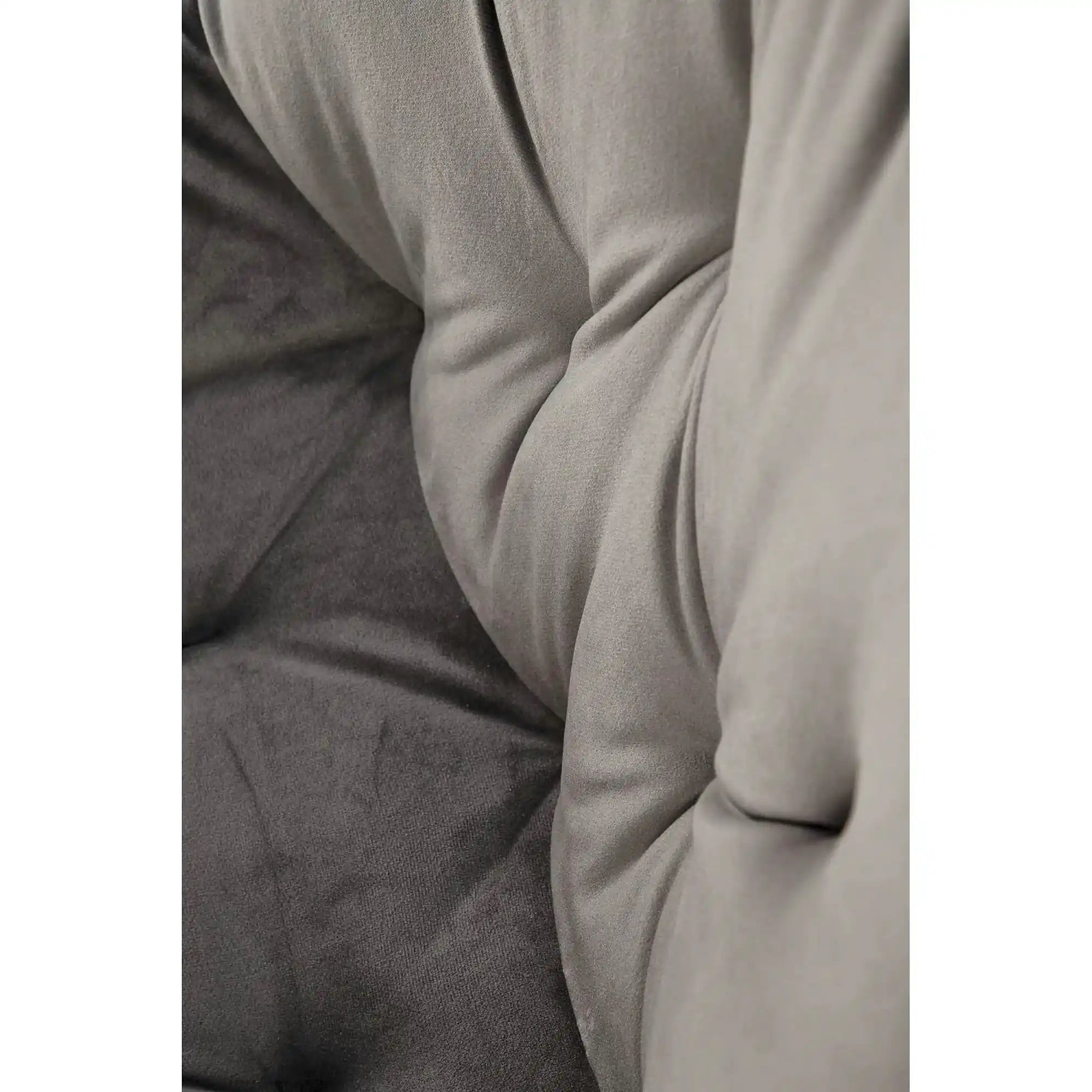 Scaun pivotant K519, gri, stofa catifelata/metal, 54x63x86 cm