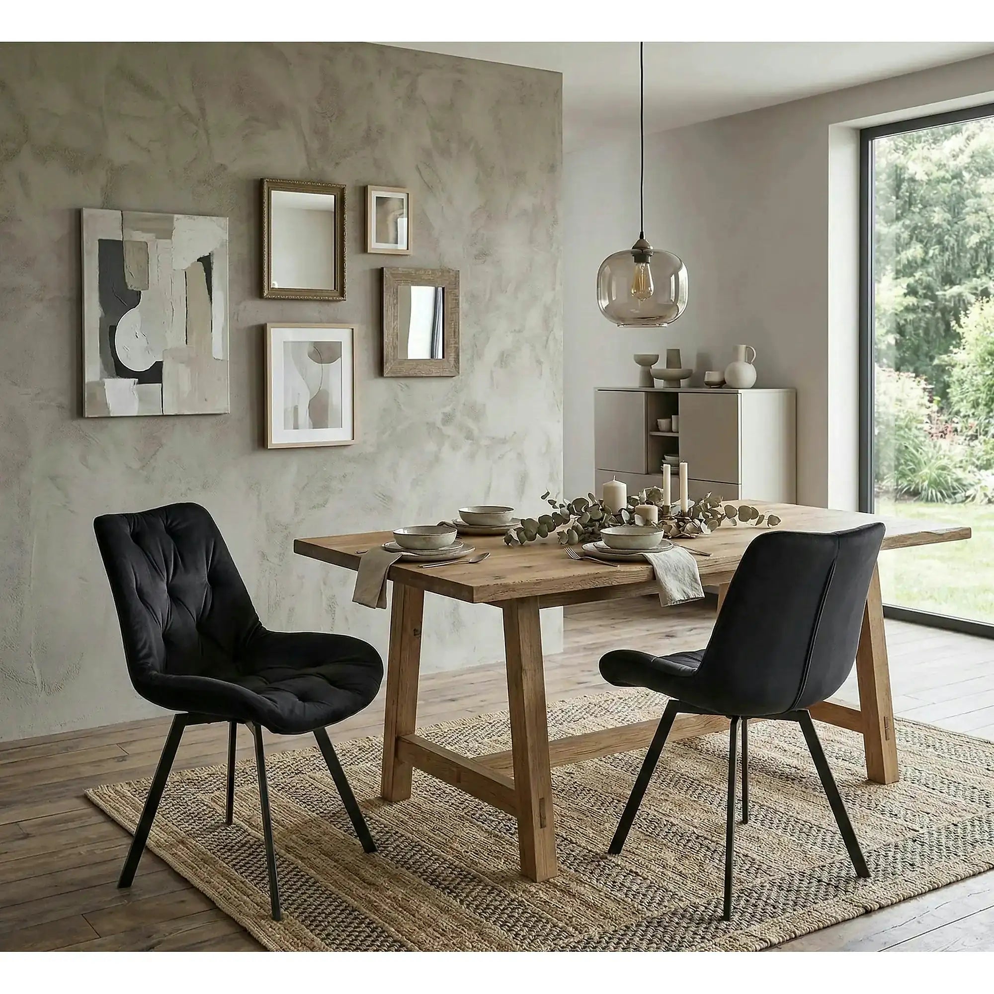 Scaun pivotant K519, negru, stofa catifelata/metal, 54x63x86 cm