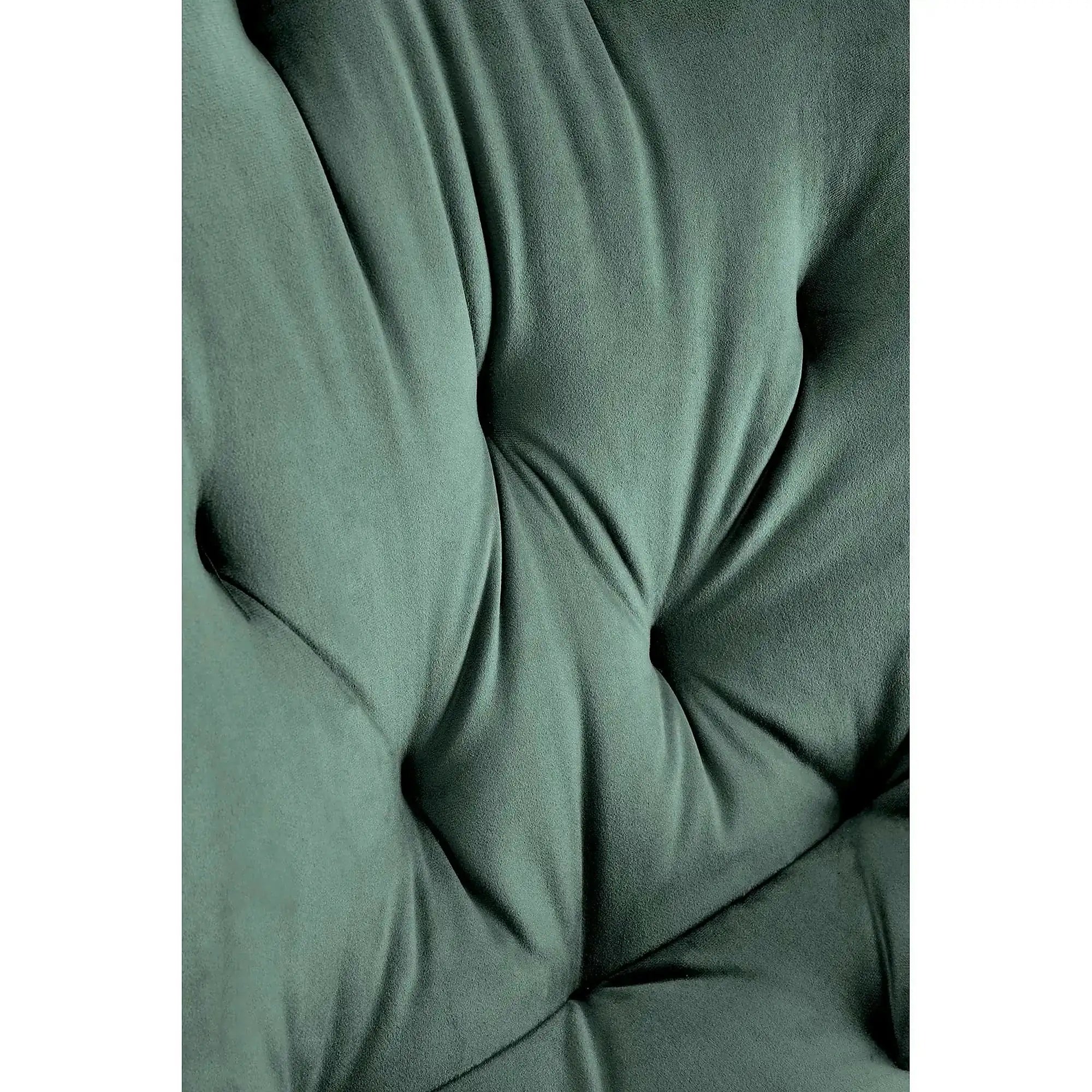 Scaun pivotant K519, verde inchis, stofa catifelata/metal, 54x63x86 cm