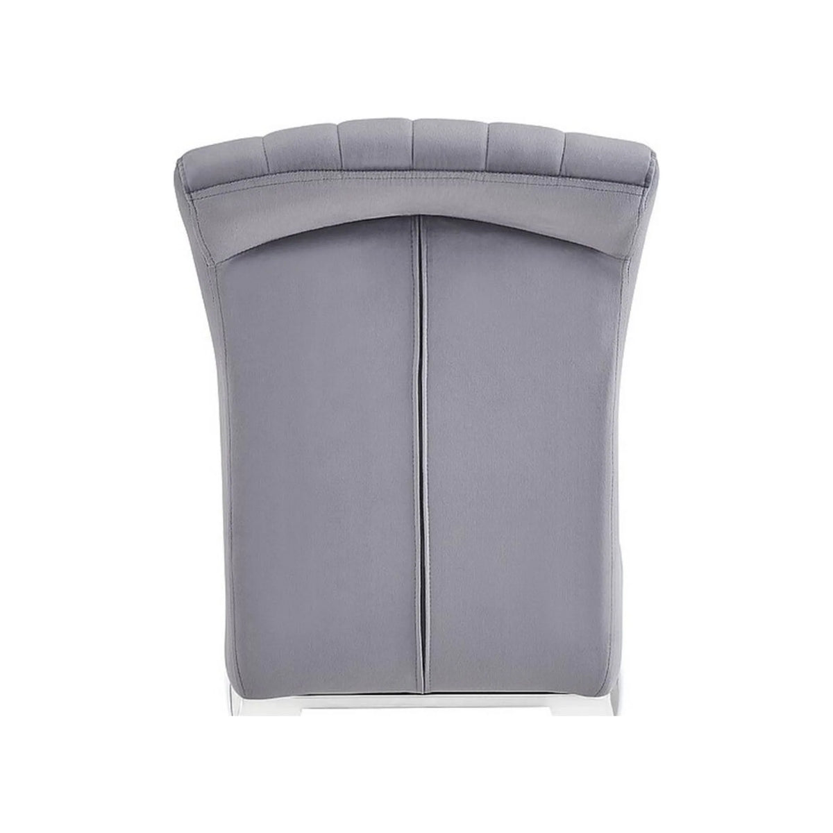 Scaun PRINCE, gri/crom, stofa catifelata/metal, 46x44x100 cm