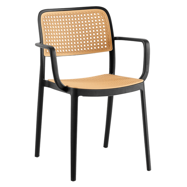 Scaun RAVID TIP 2, bej/negru, plastic, 58x55x82 cm
